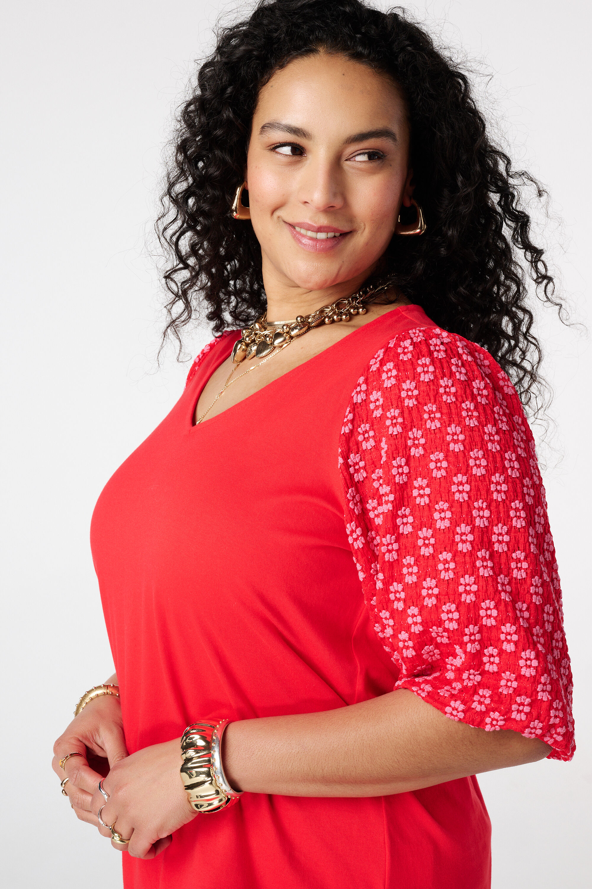 Top met pofmouwen image number 4