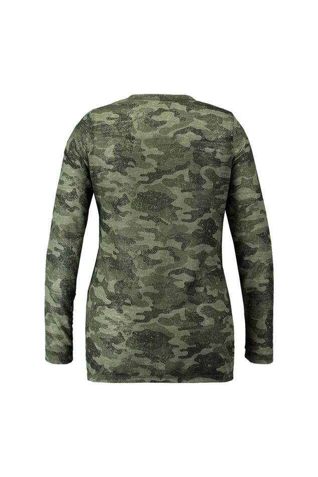 Openvallend vest met camouflageprint image number 2