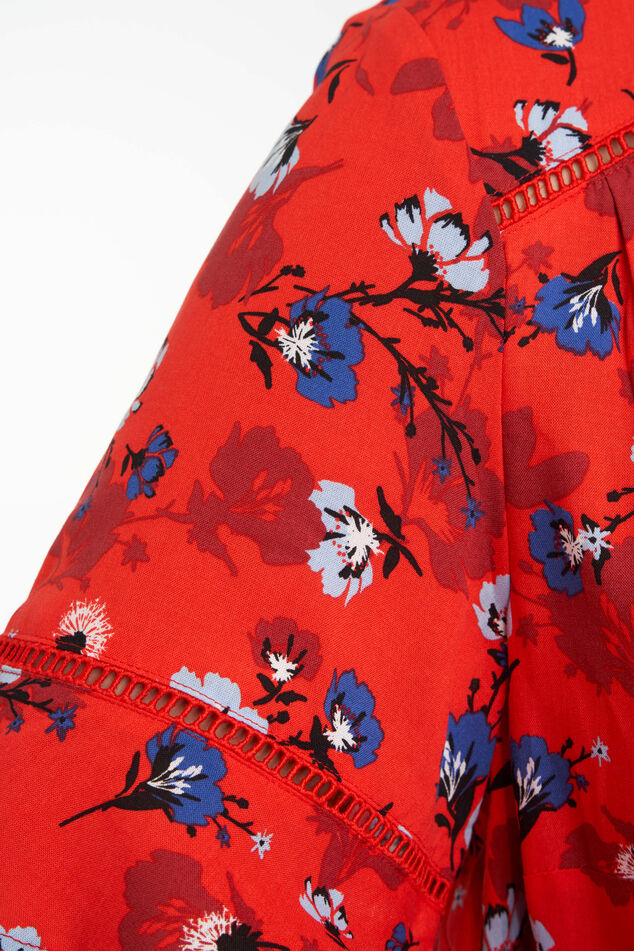 Lange jurk met print image number 4