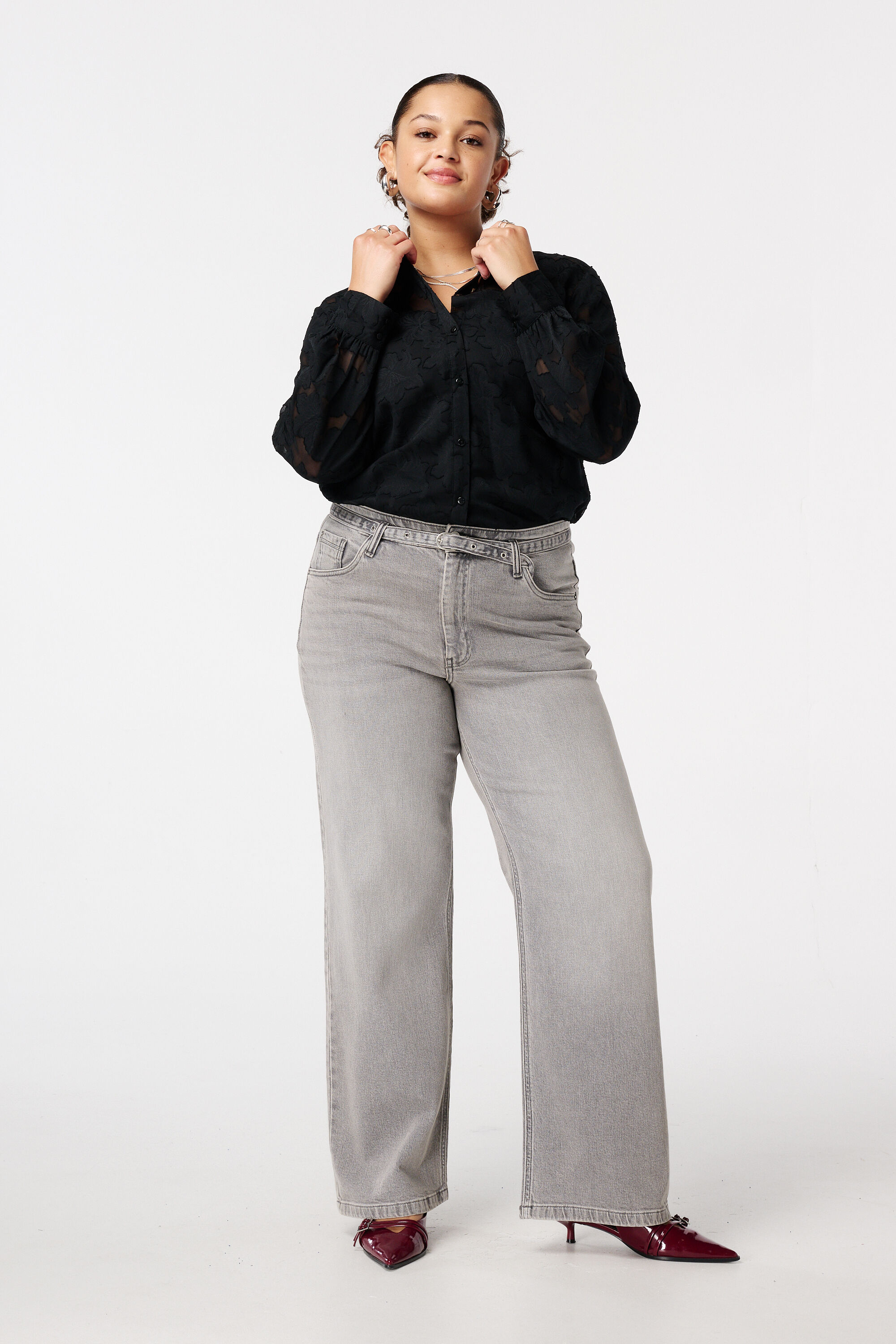 Blouse met geborduurde details image number 5