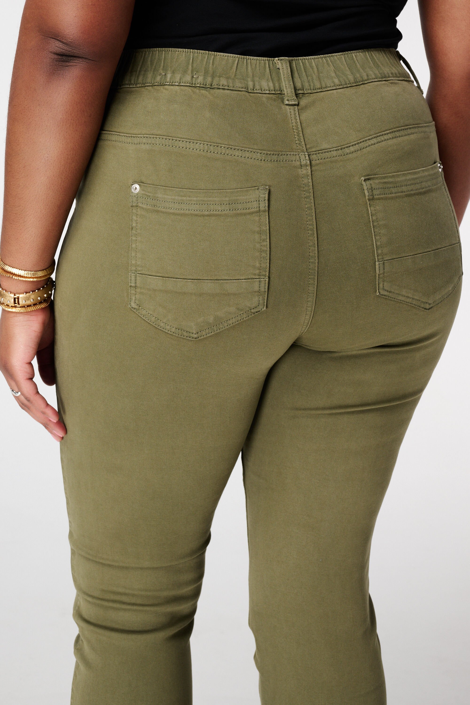 Tregging met denim look image number 4