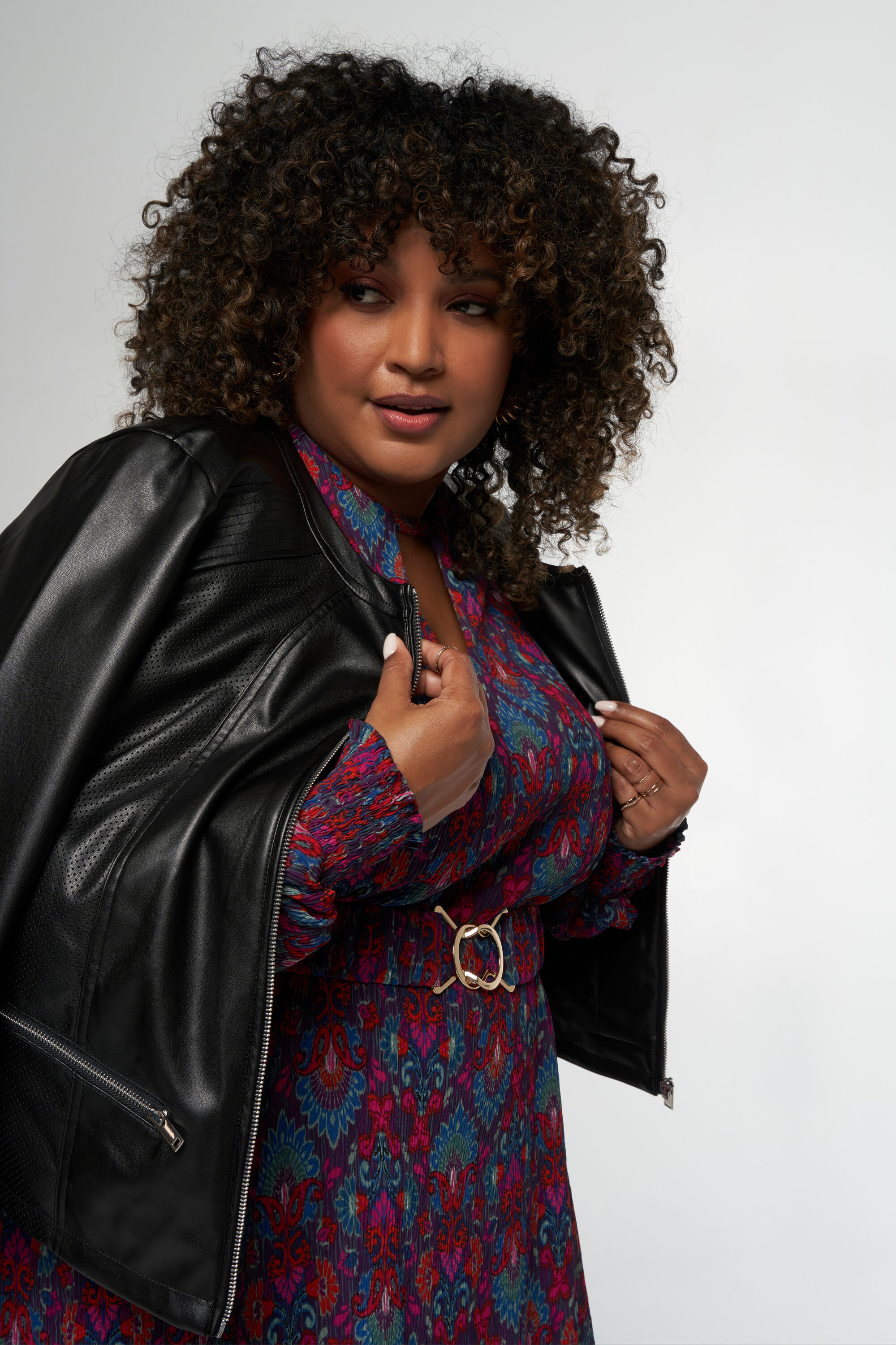 Jas van imitatieleer image number 4