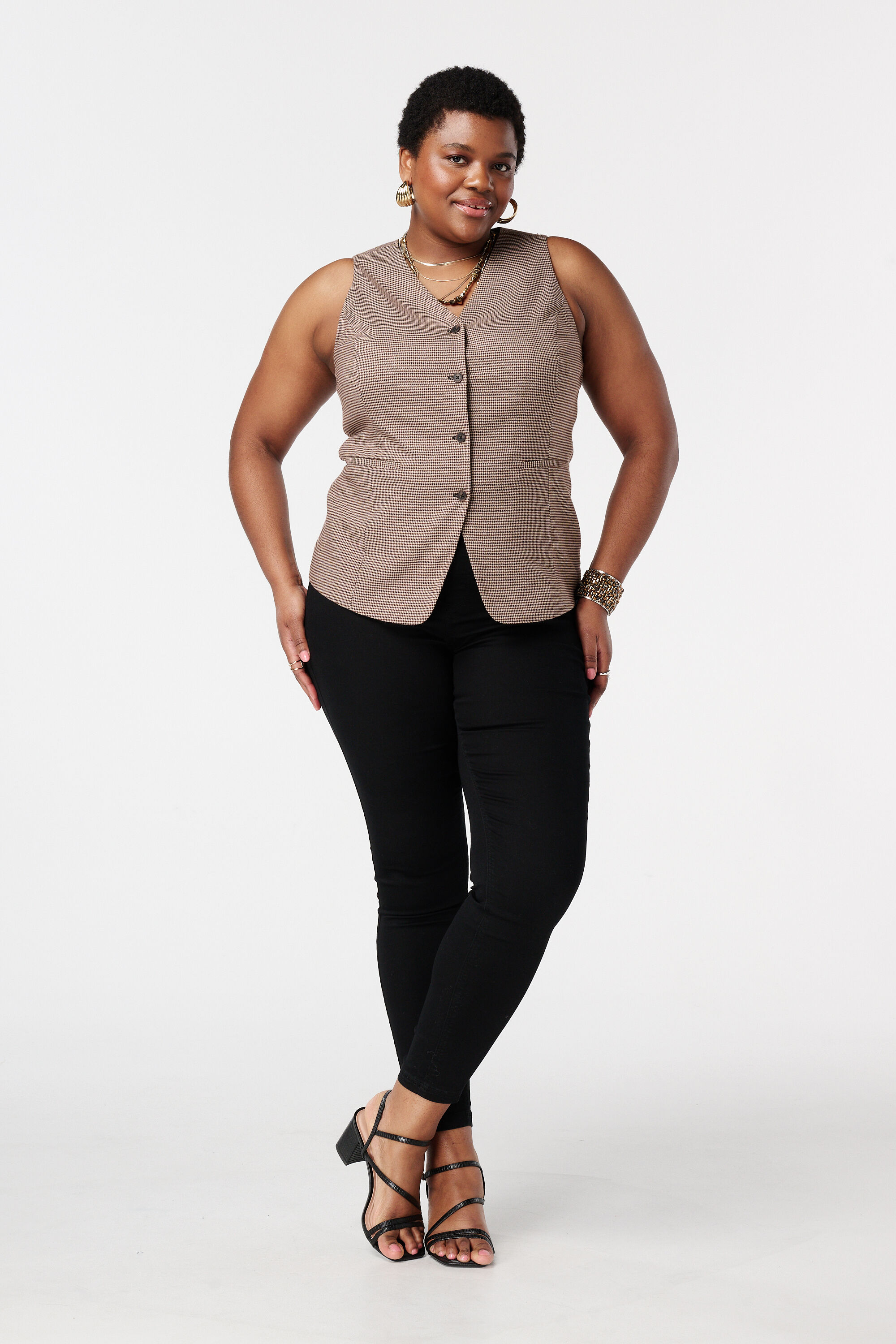 Tregging met denim look