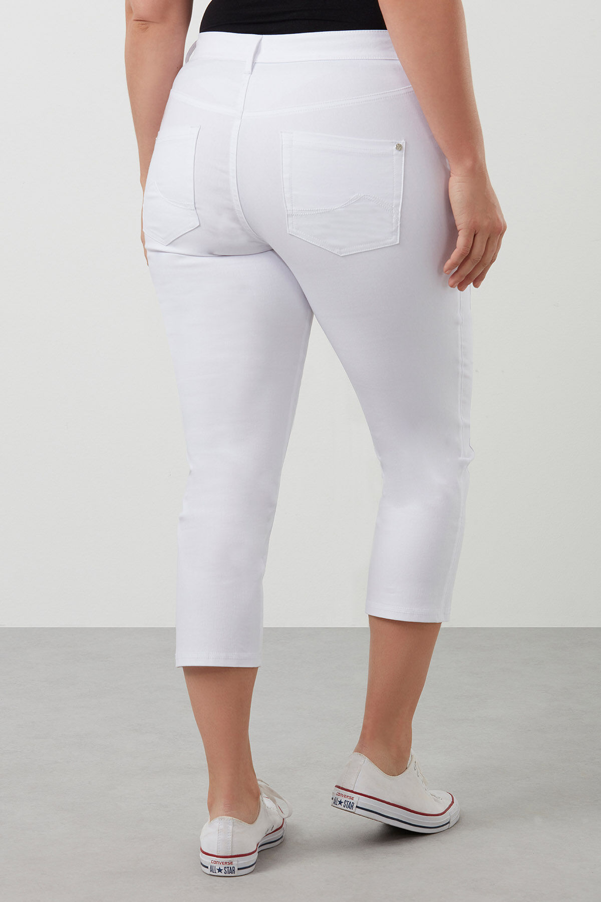Capri broek met ritsjes image number 3