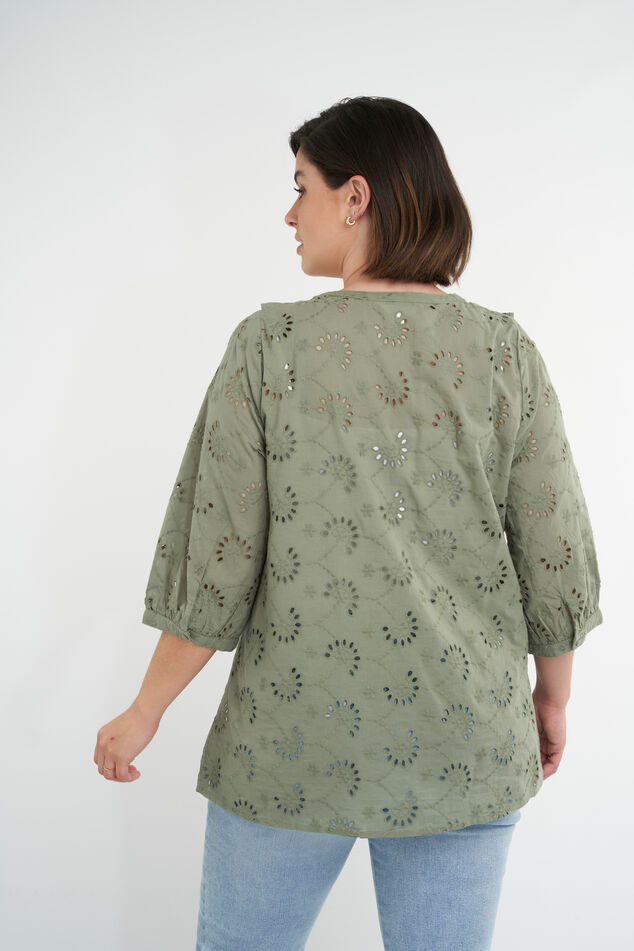 Broderie angliase blouse image number 4