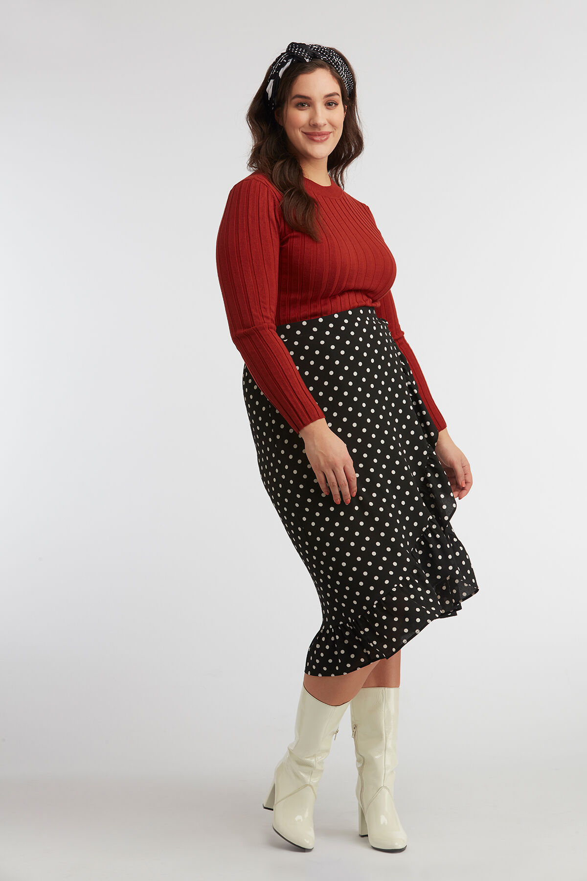 Overslagrok met stippenprint image number 3