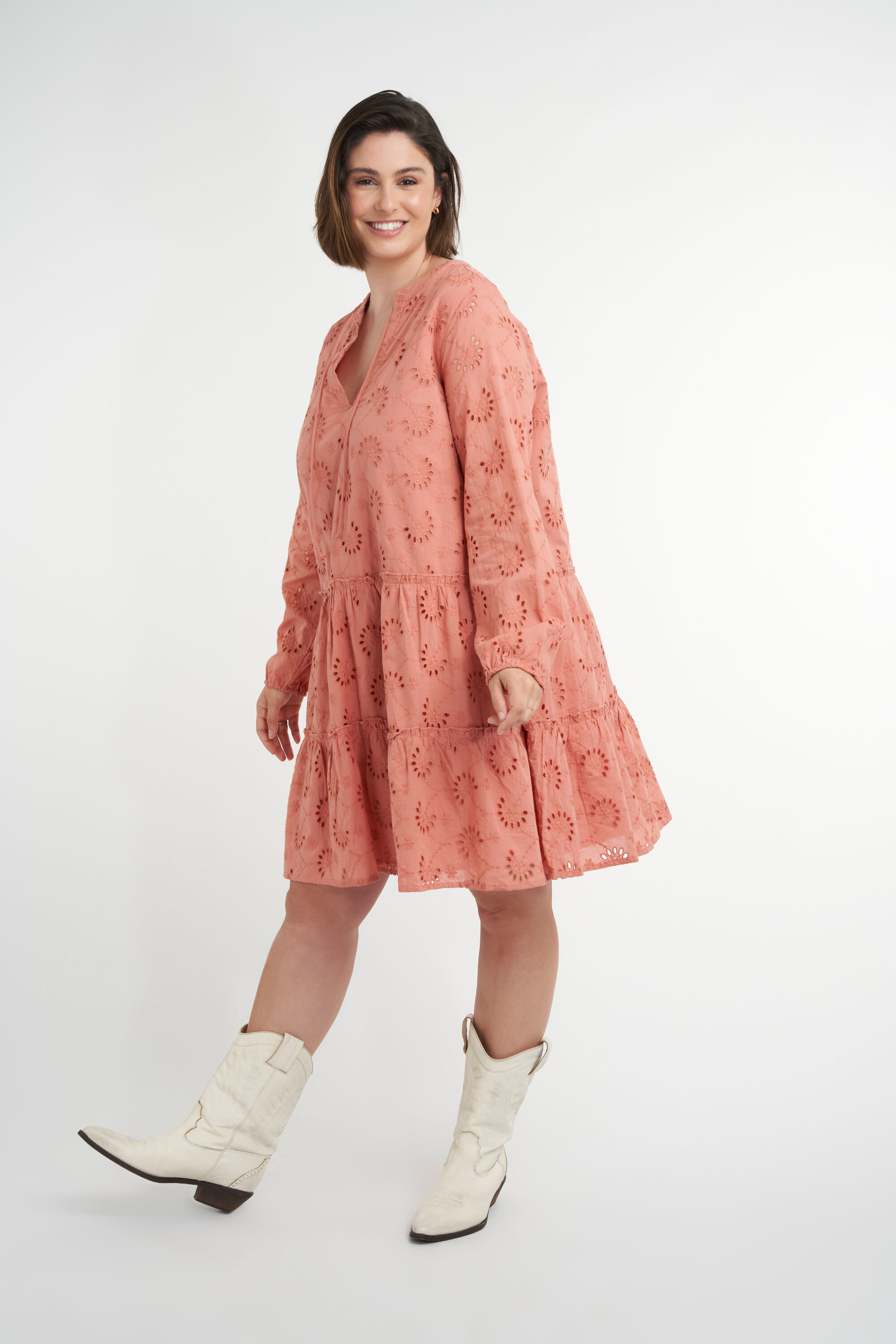 Gelaagde A-lijn jurk image number 7