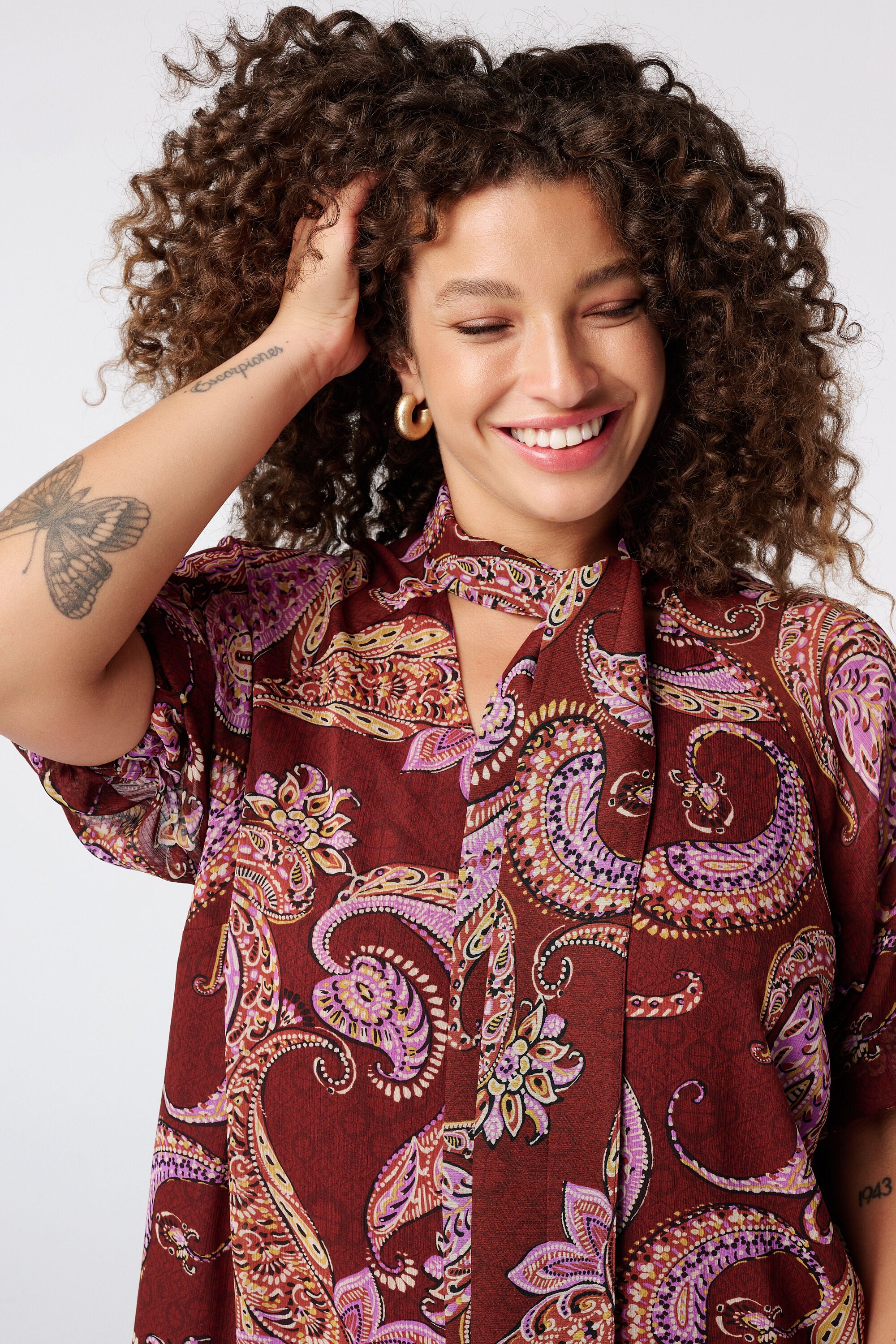 Jurk met paisley print image number 4