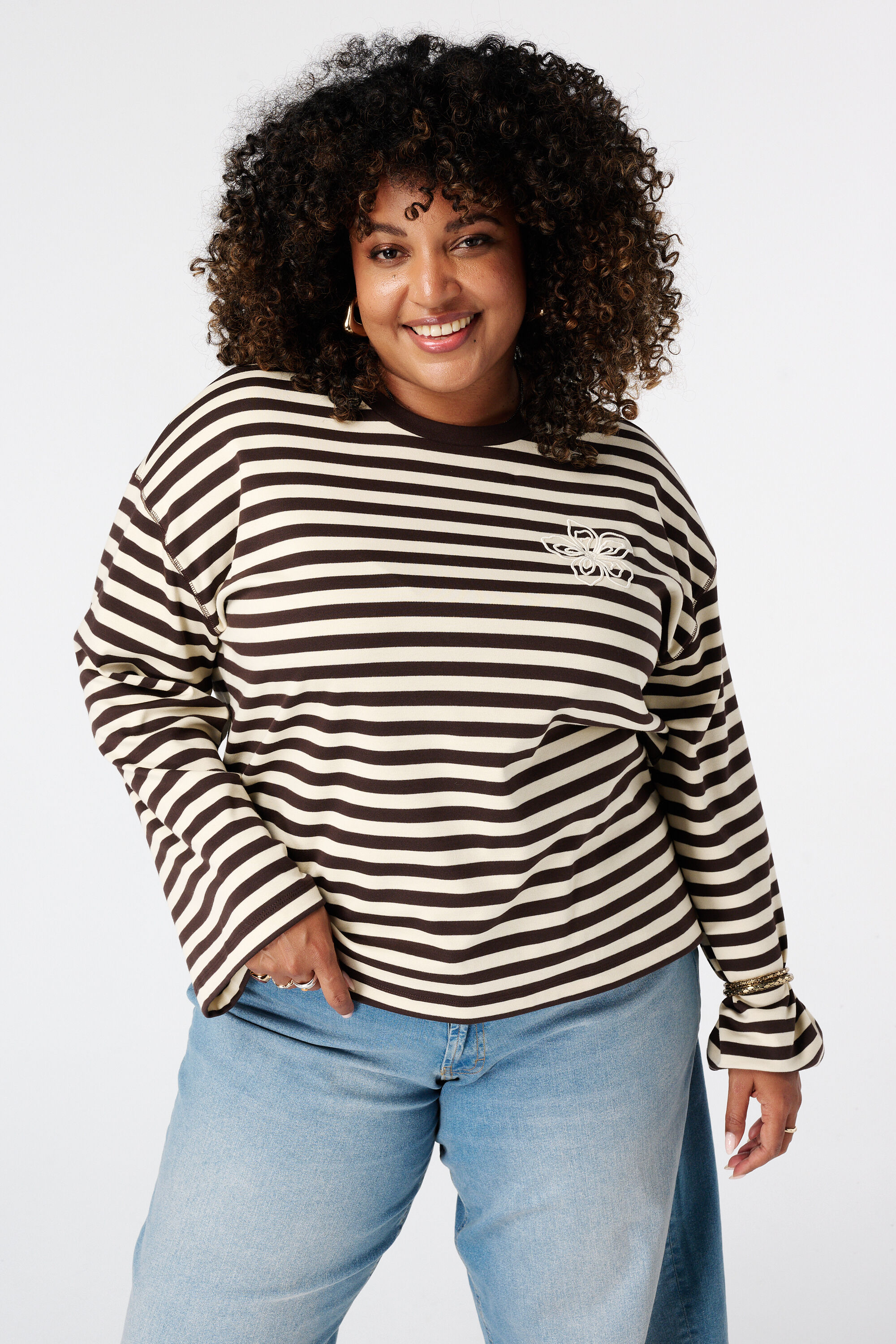 Gestreepte longsleeve