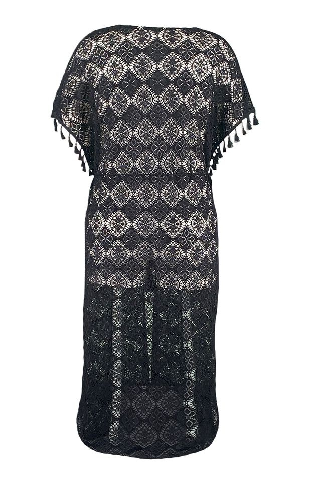 Lange kaftan van kant image number 2