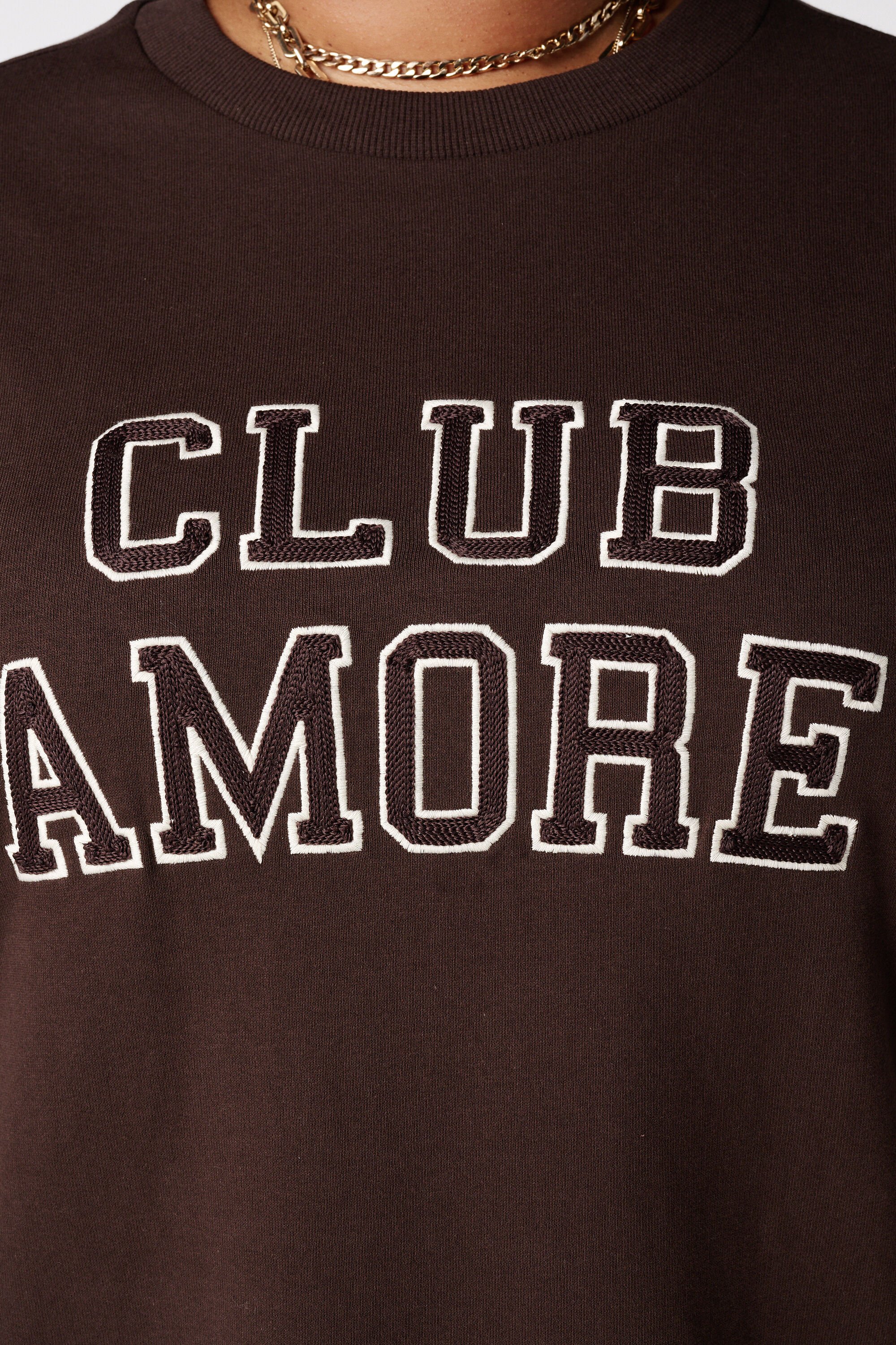 Sweater dress met tekst image number 6