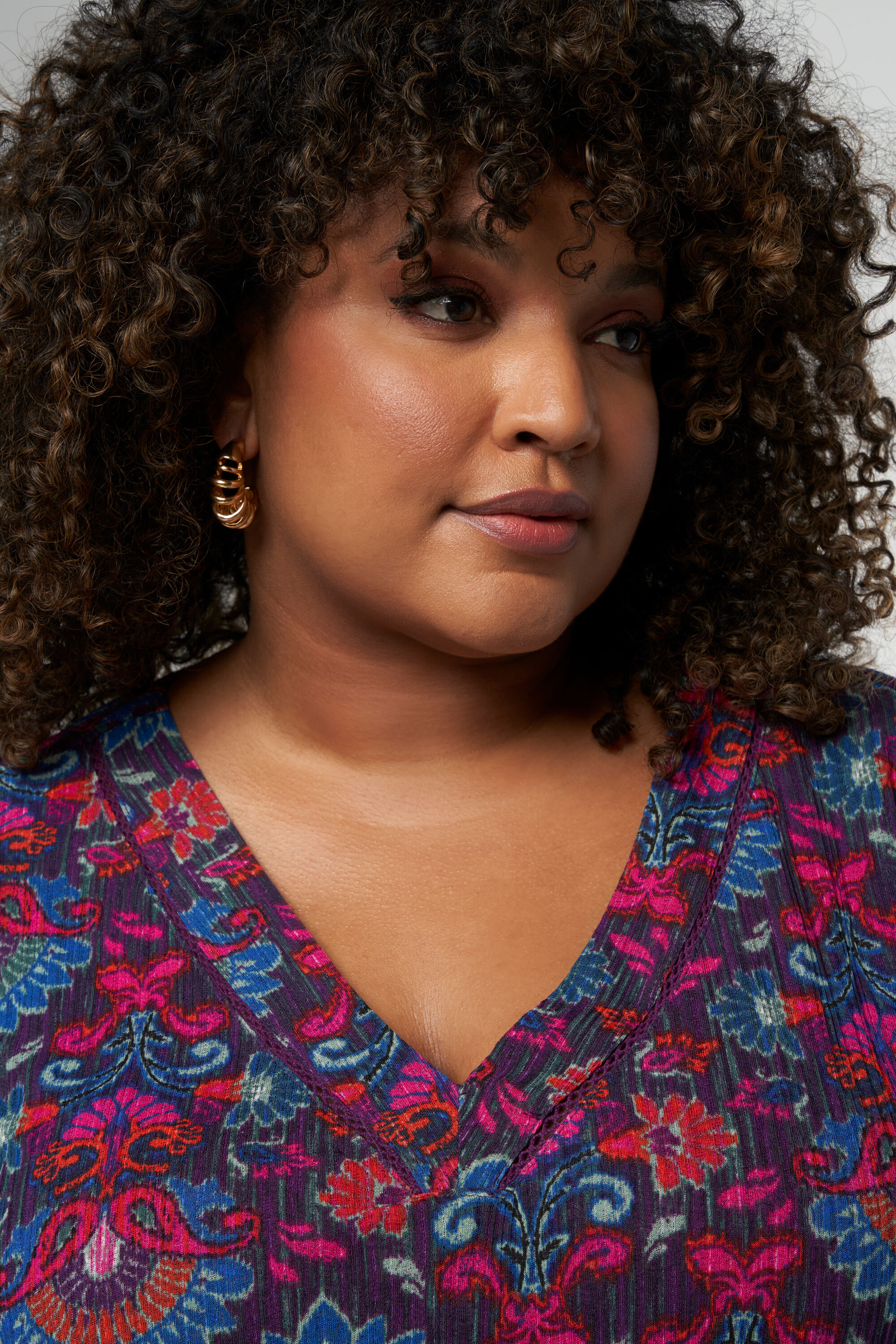 Top met ballon fit en paisley print image number 4