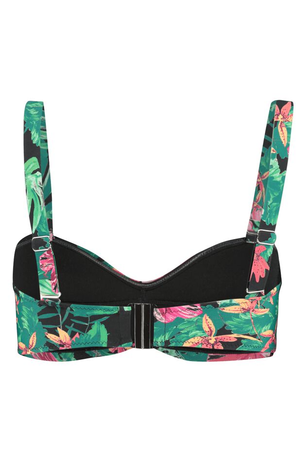 Bandeau bikini top met print image number 2