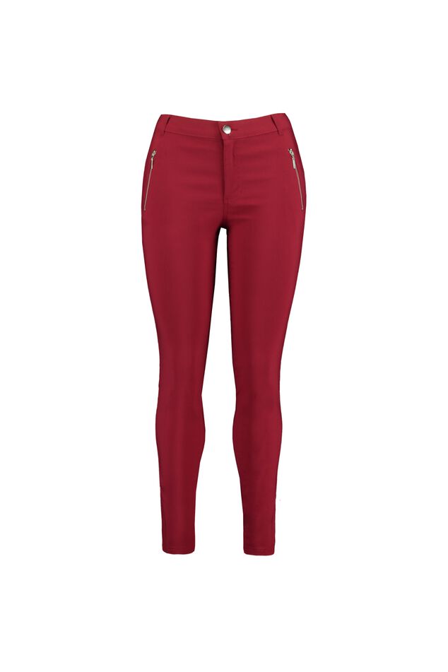 Slim leg bengaline broek image number 1