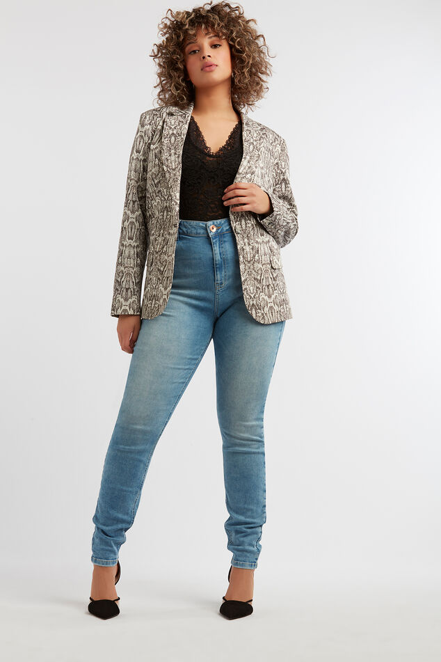 Blazer met snakeprint image number 0