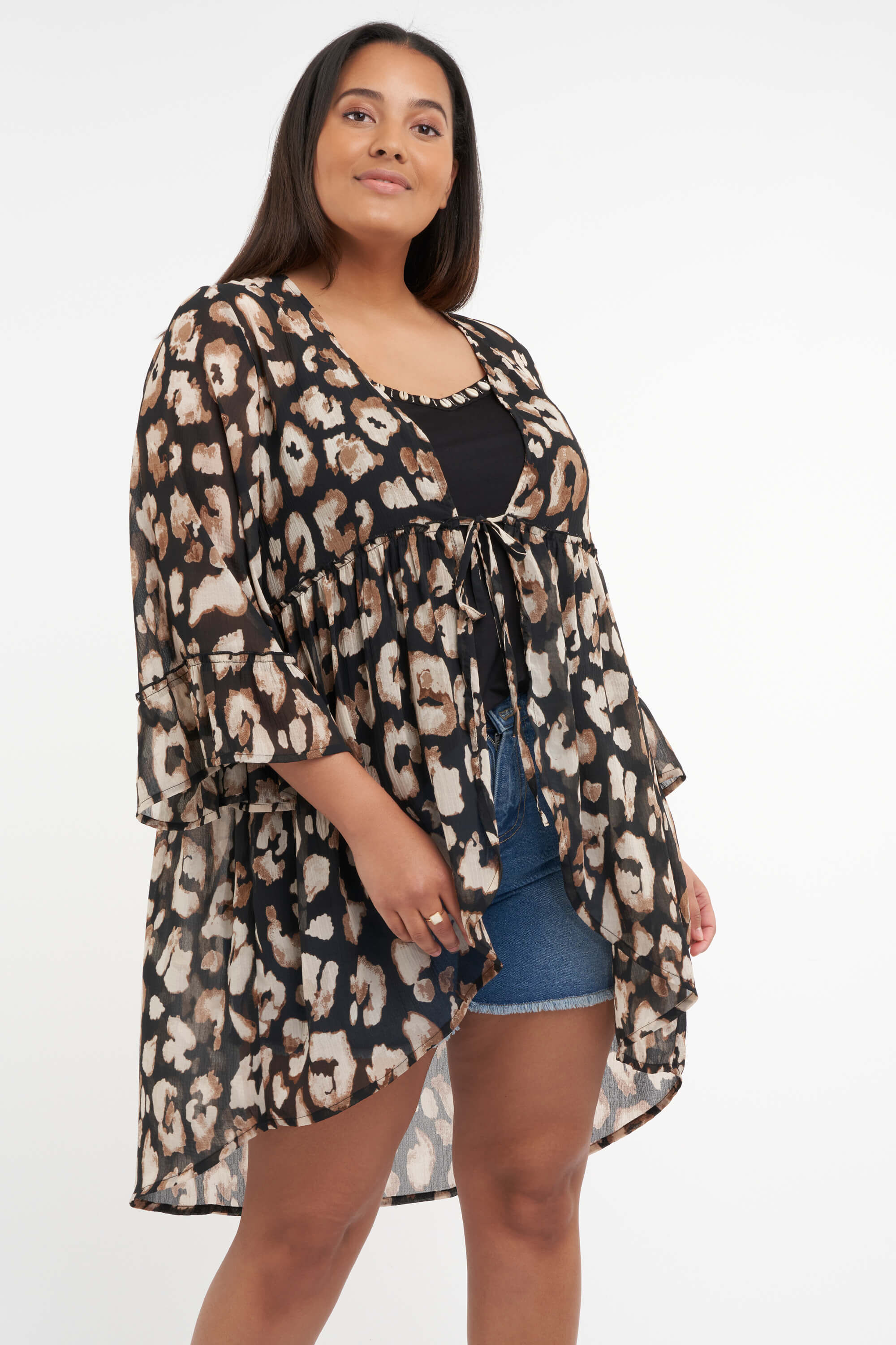 Lange blouse met print image number 0