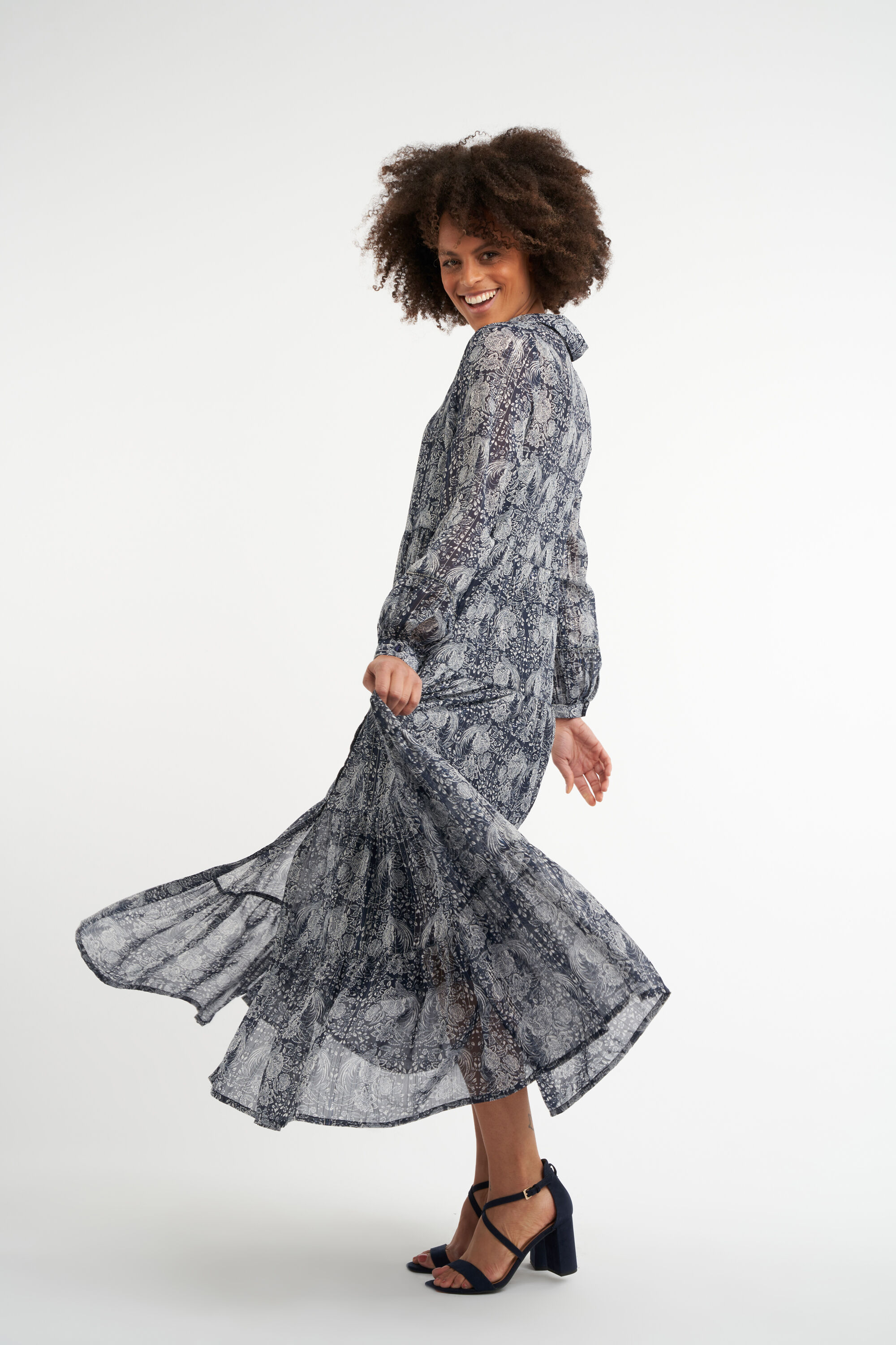 Maxi jurk met bloemenprint image number 6