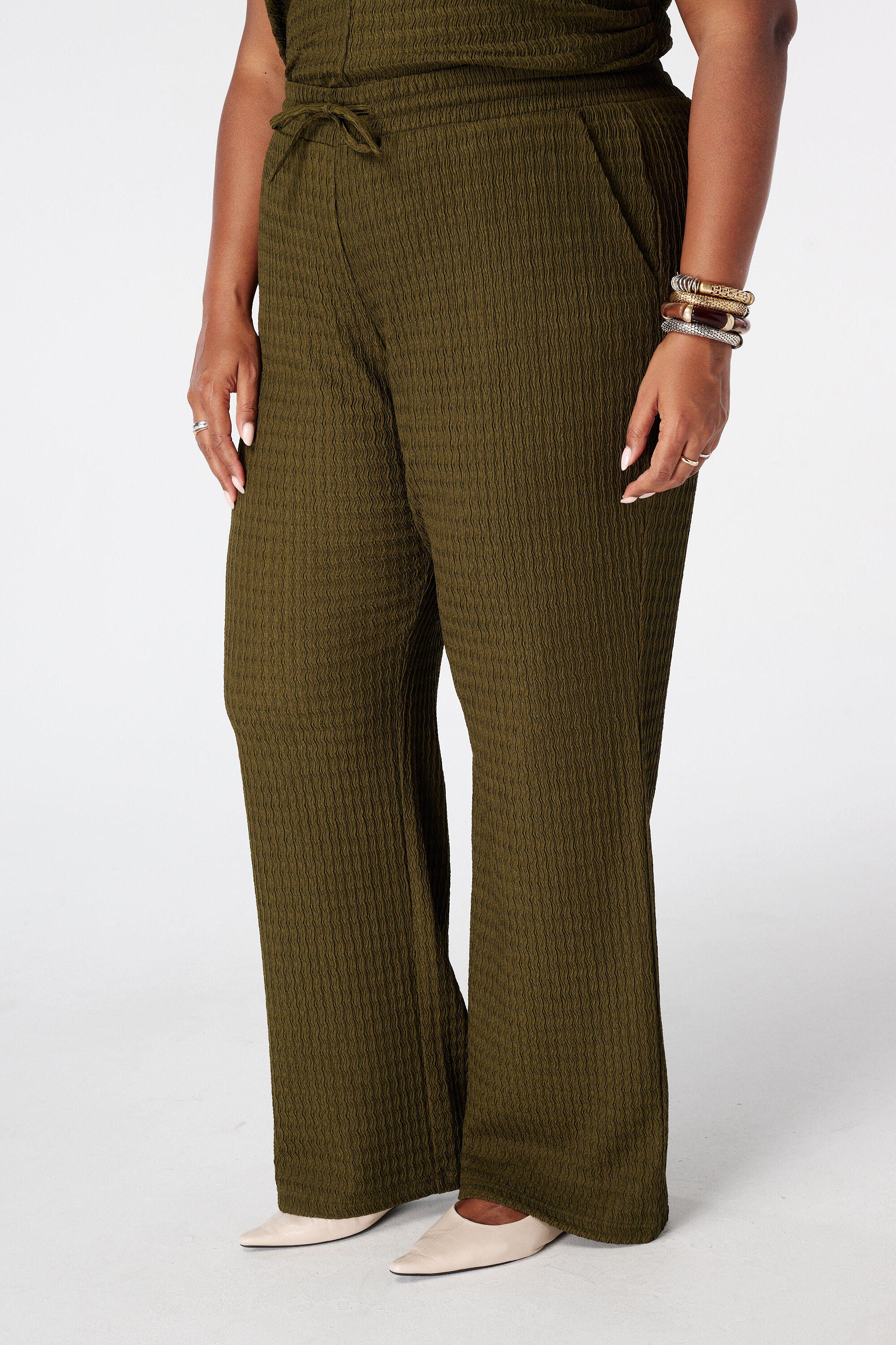 Broek met elastische taille image number 5