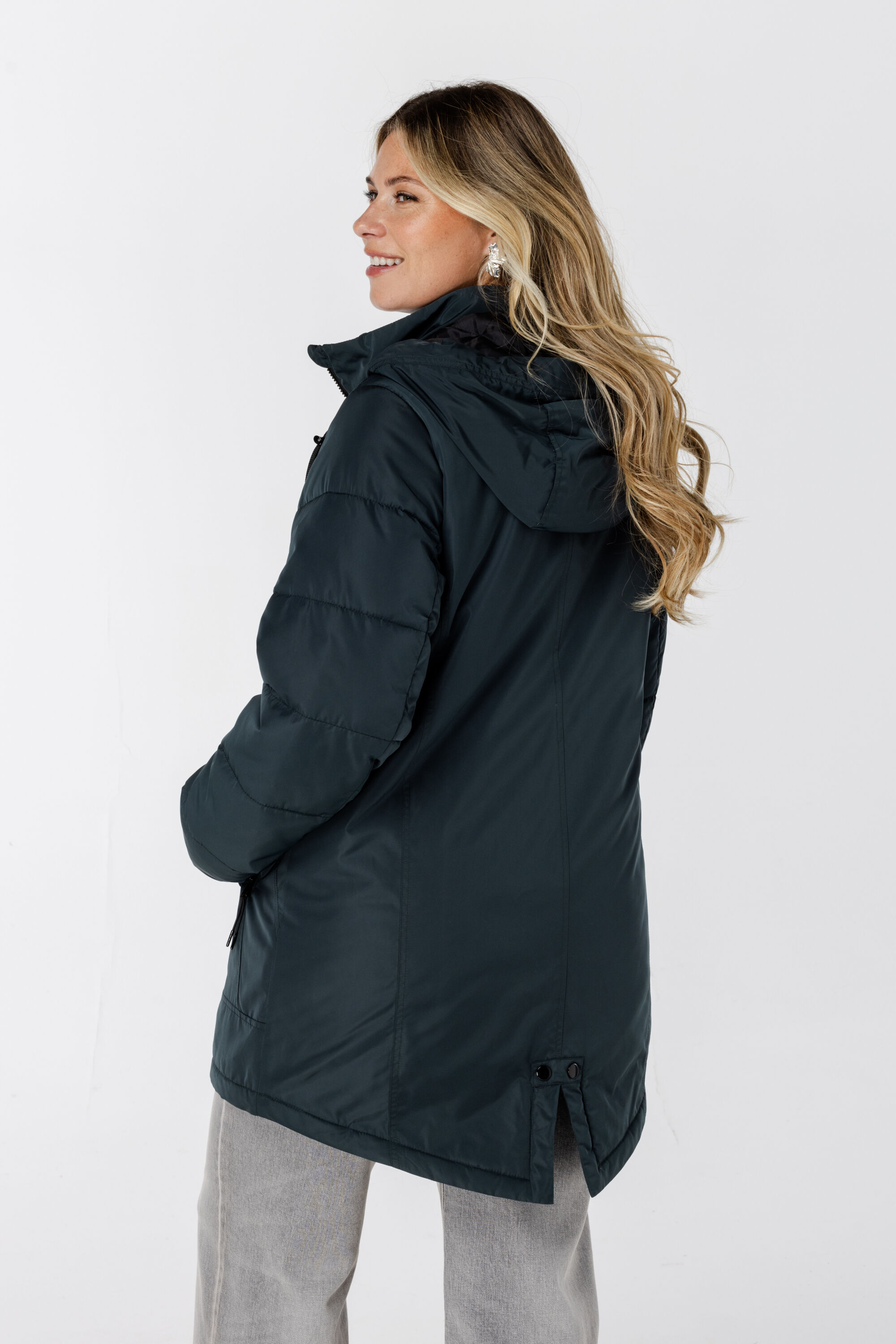 Jas met ritssluiting en capuchon image number 3