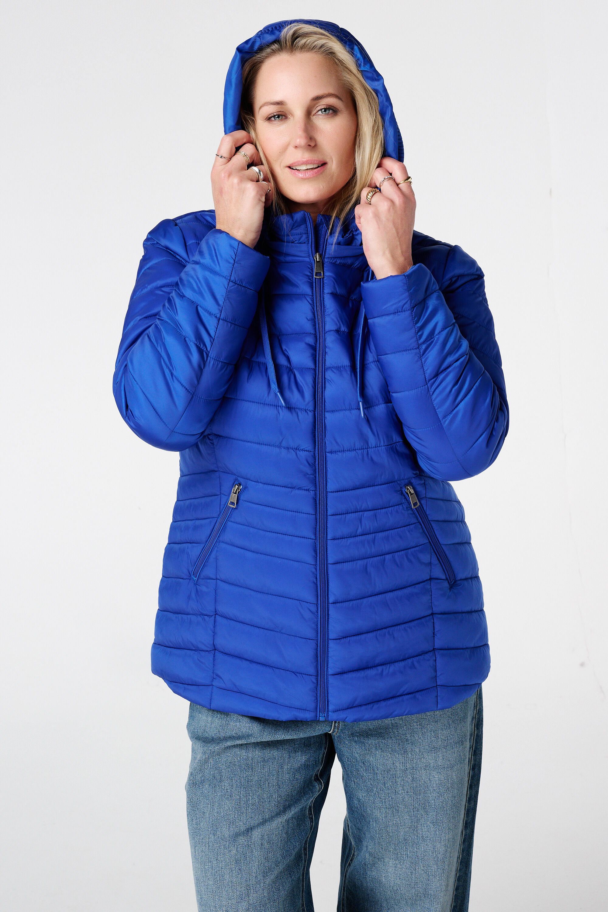 Licht gewatteerde jas