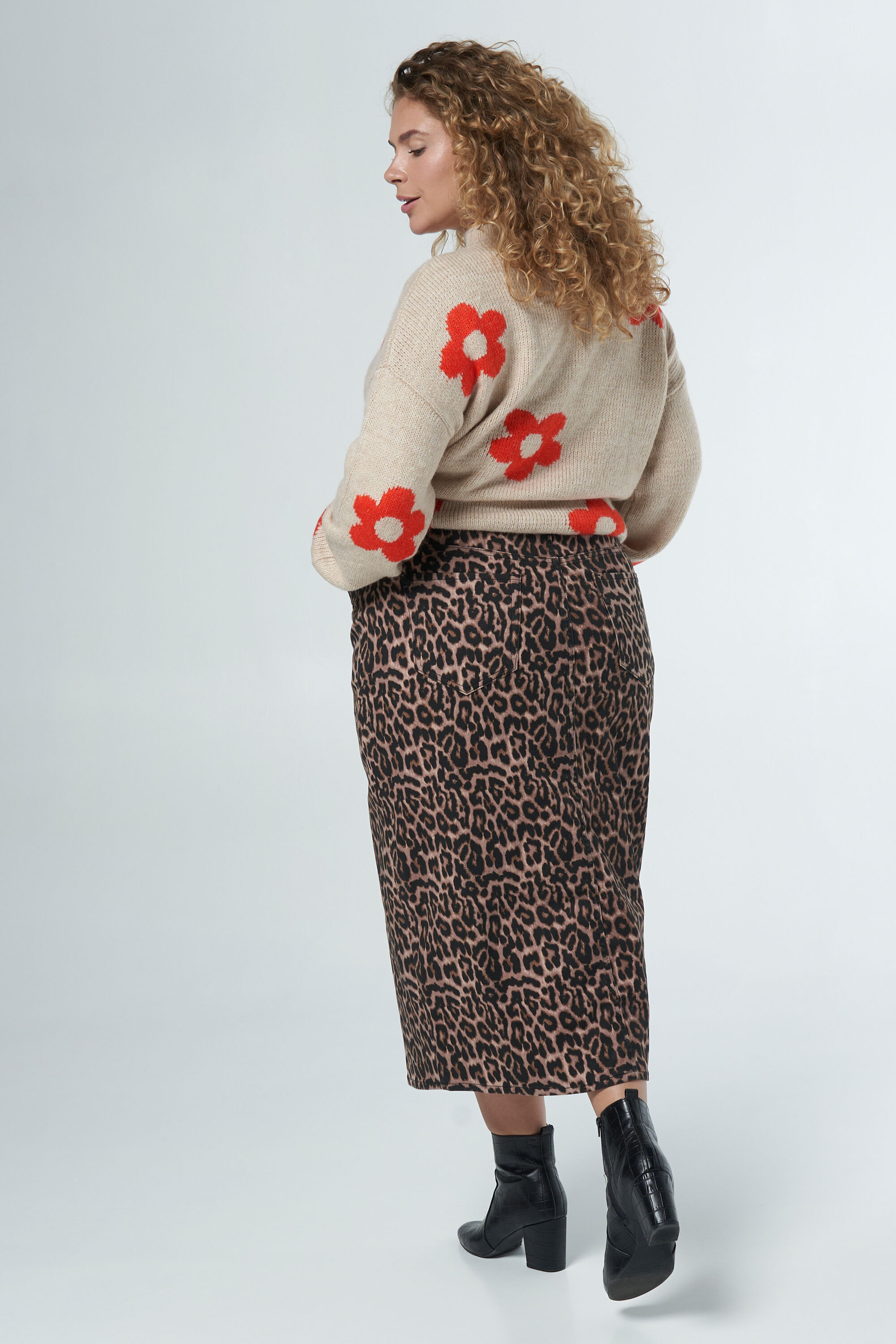 Panter denim rok image number 3