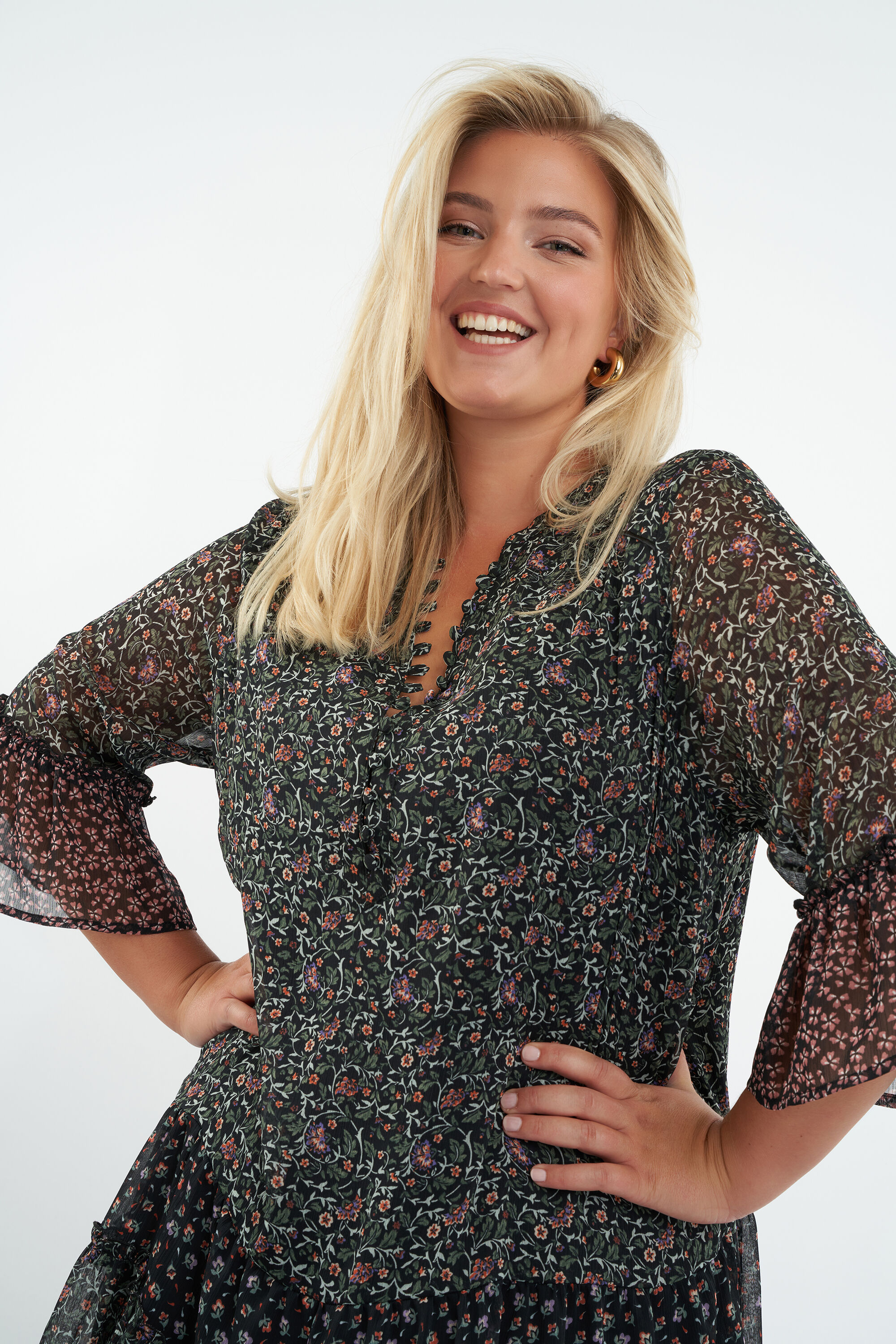 Jurk met print image number 4