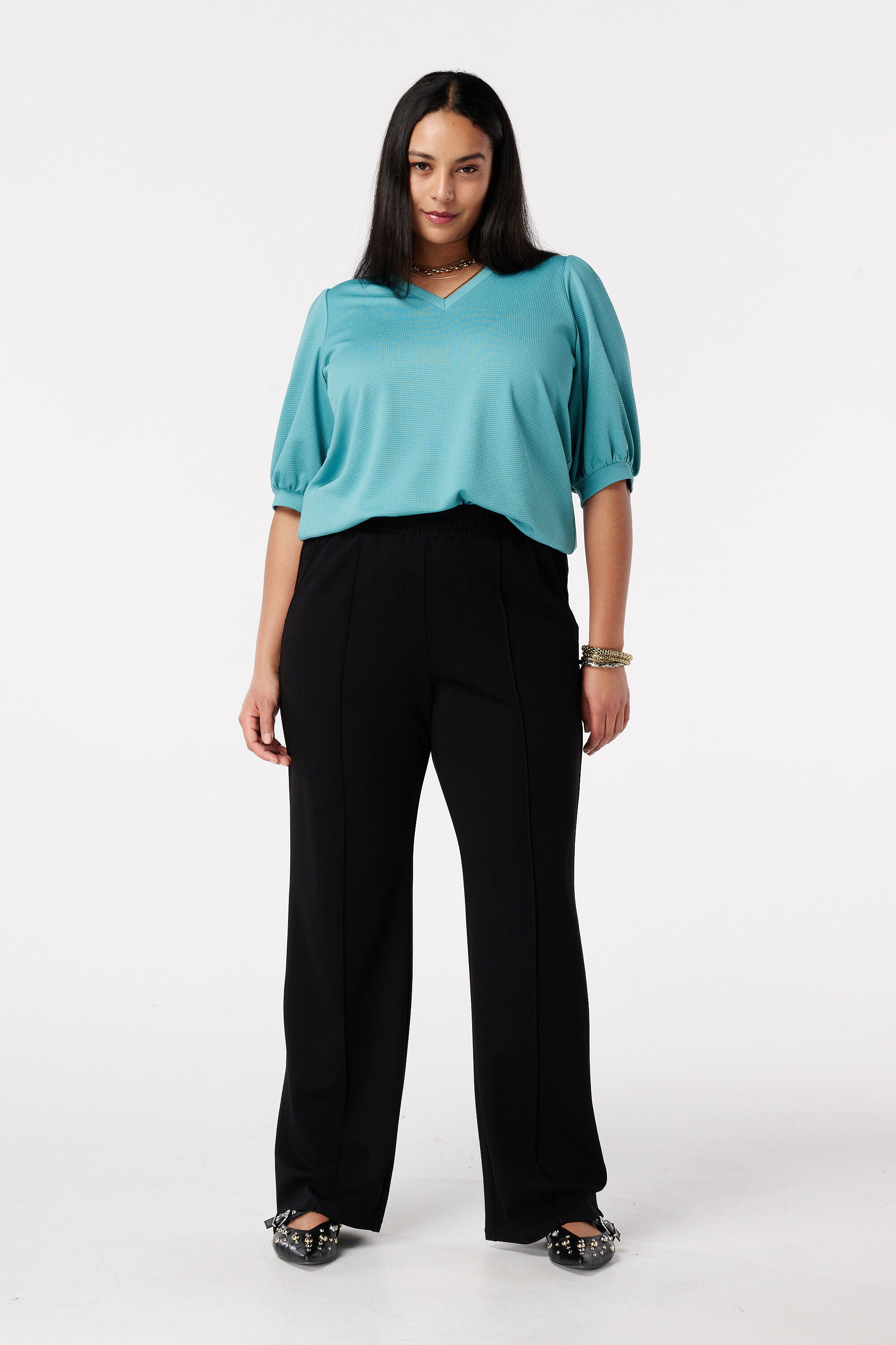 Top met pofmouwen image number 5