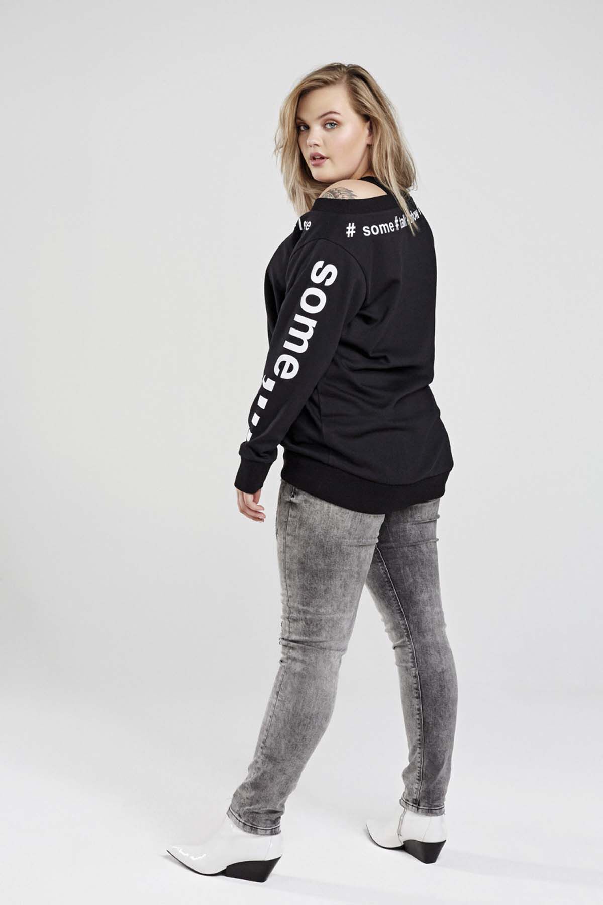 Sweater met tekstopdruk image number 3