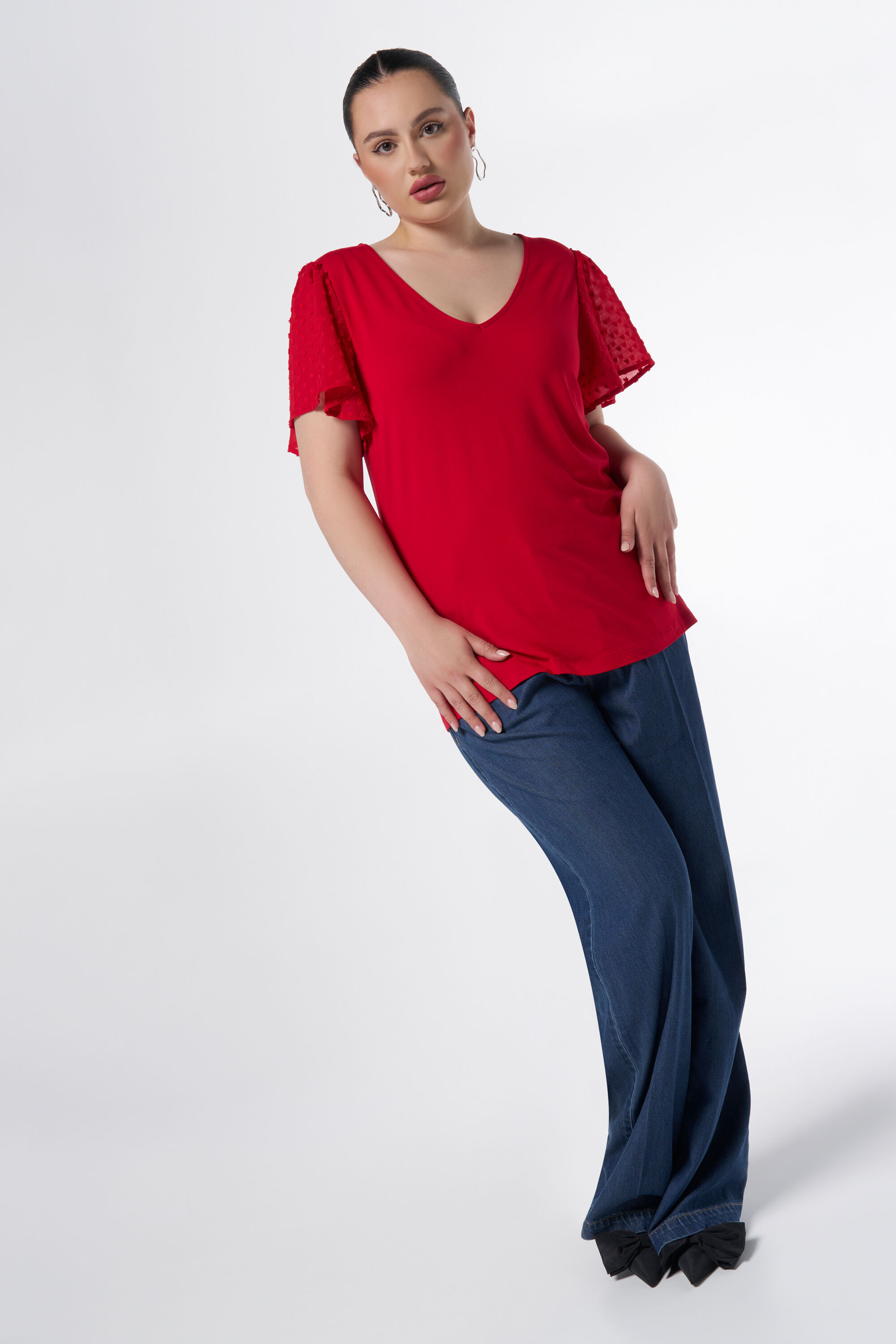 Top met volantmouwen image number 5