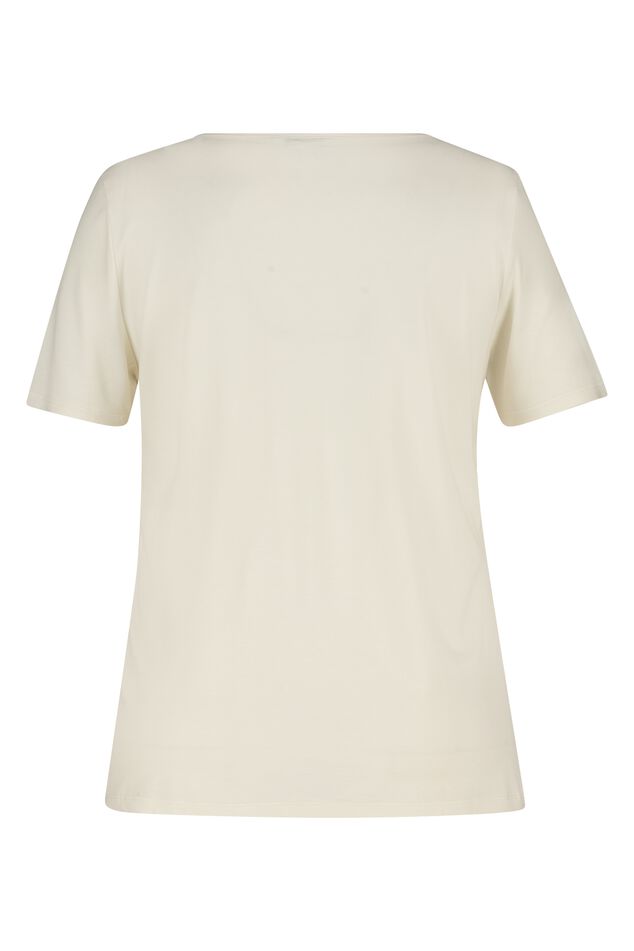 T-shirt met V-hals image number 2