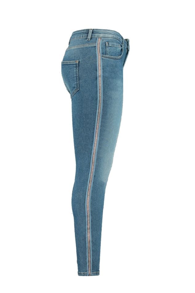 Jeans met zijdetail image number 1