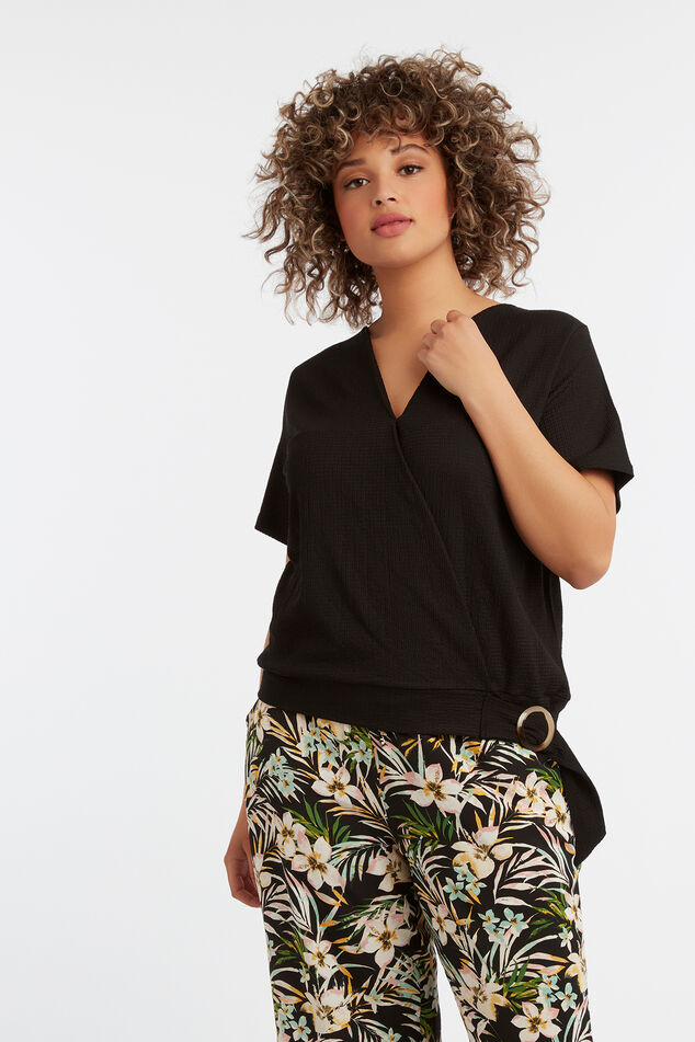 Overslagtop met gesp image number 0