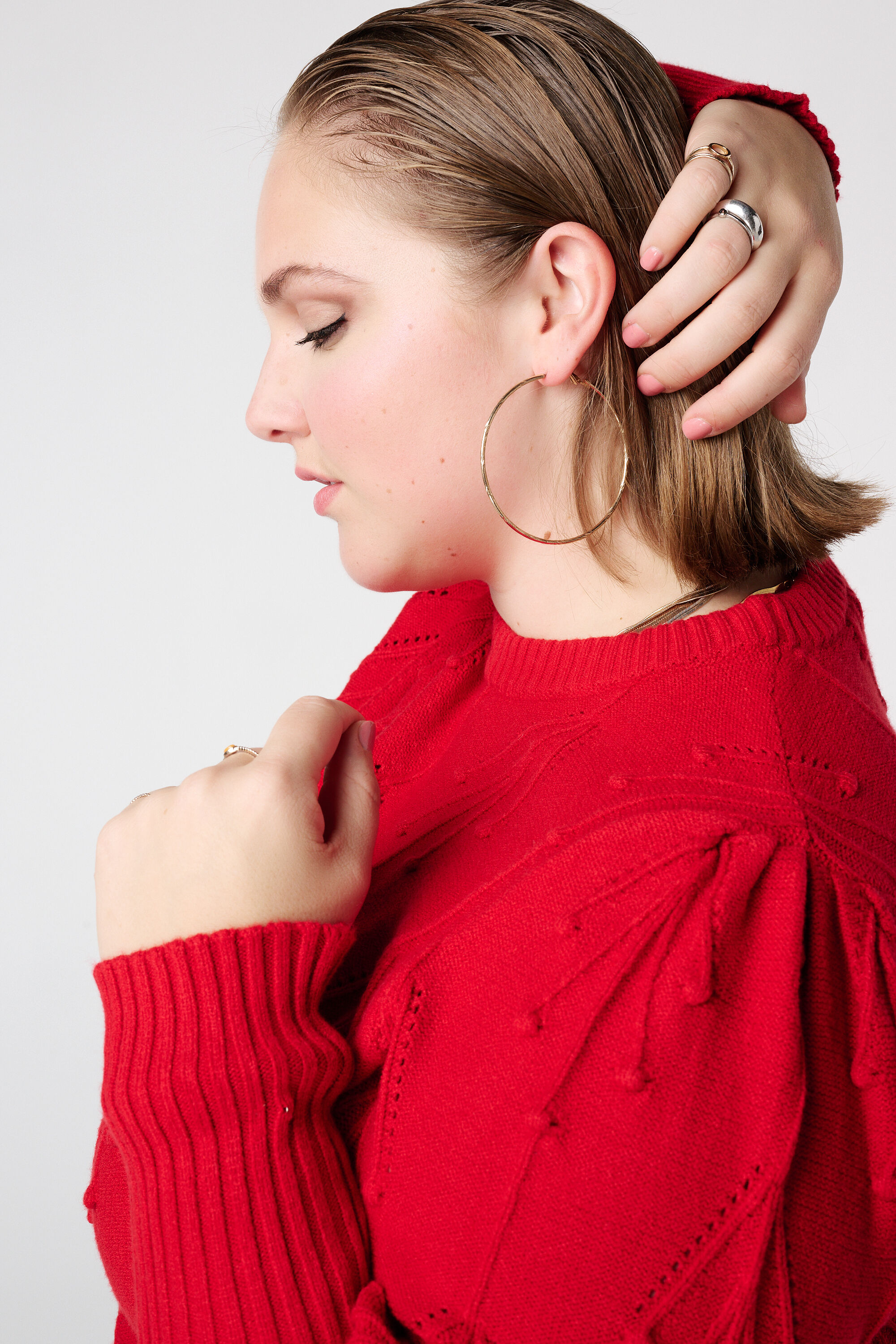 Gebreide trui met patroon image number 4