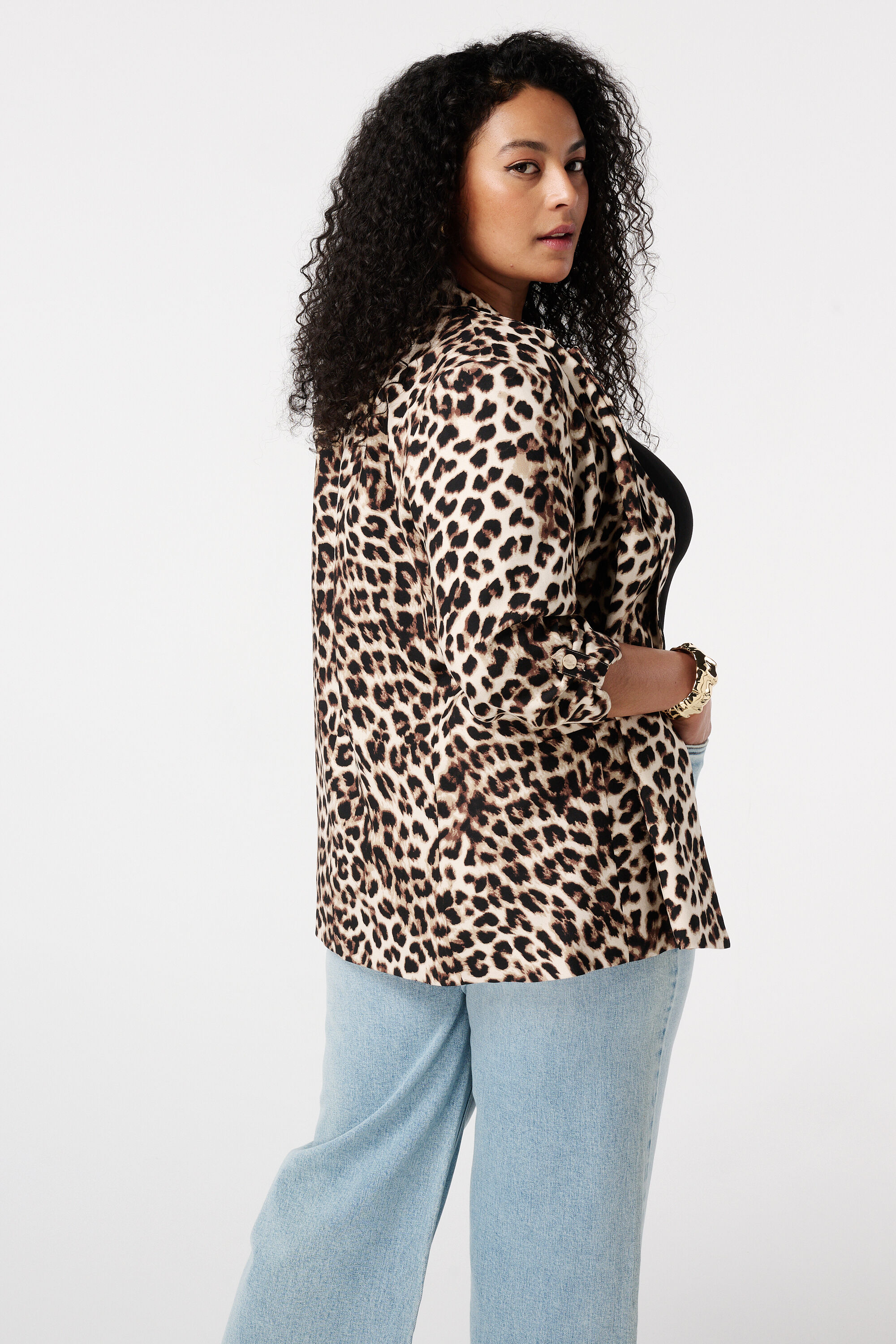 Blazer met opgerolde mouw image number 3