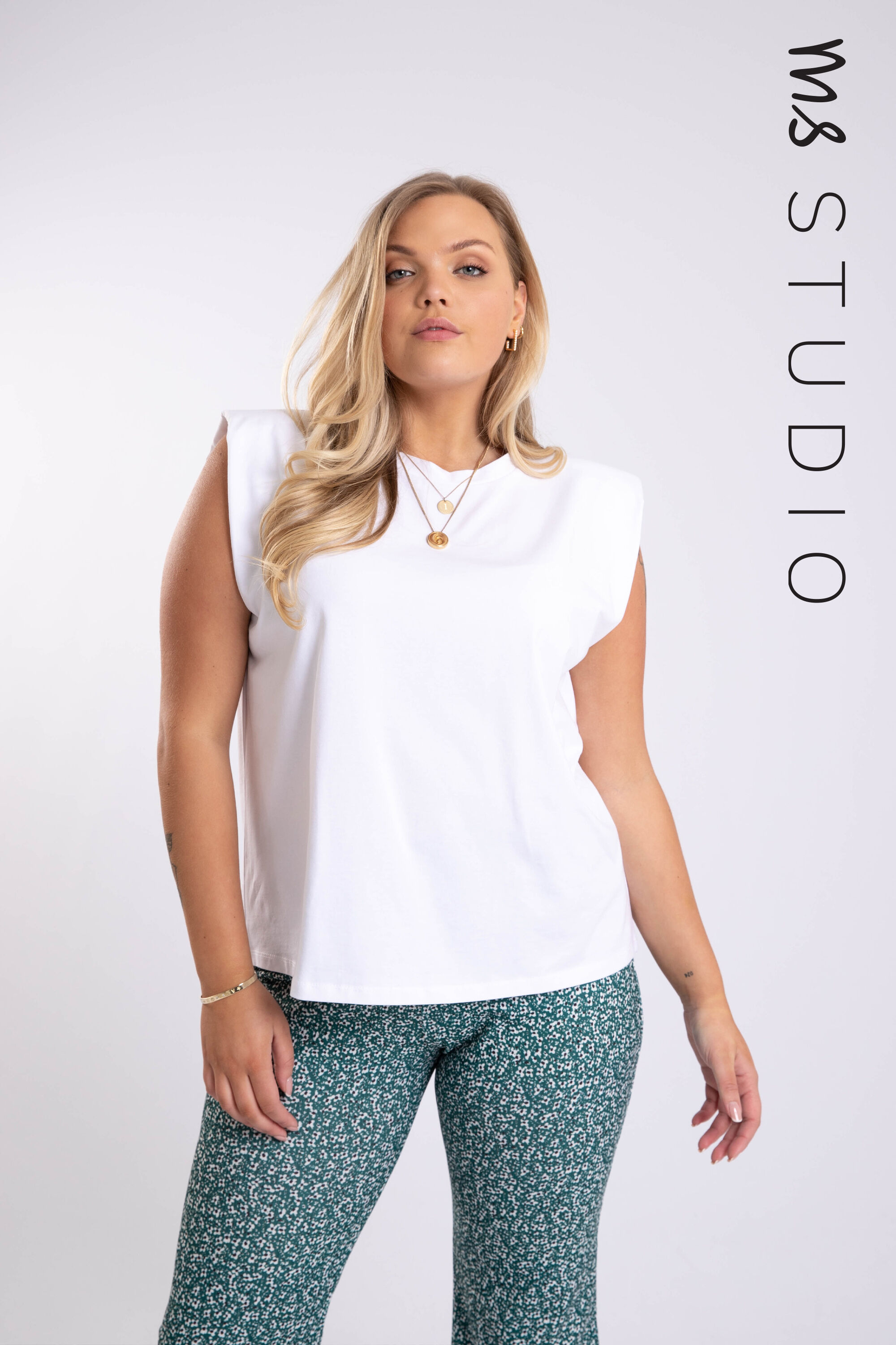 Dames Top met schoudervulling MS Mode