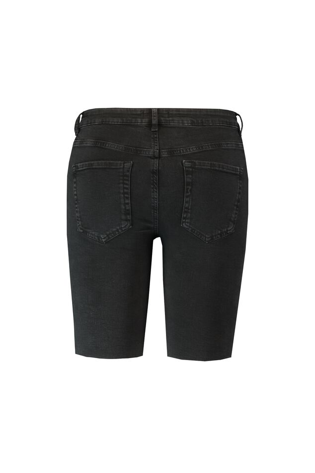 Denim biker short  image number 2