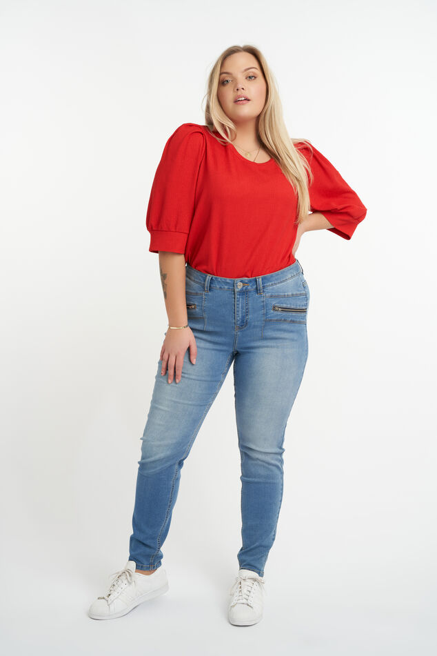 Jeans met ritsdetail image number 0