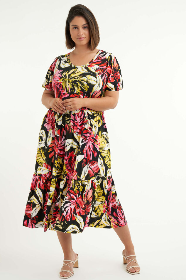 Lange jurk met print image number 0