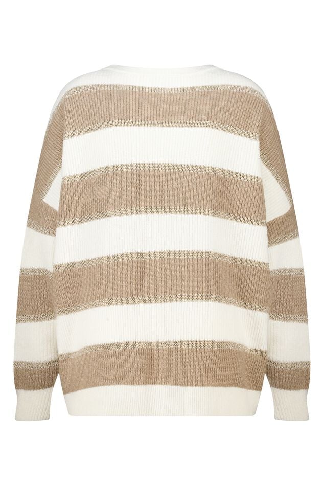 Gestreepte trui met lurex image number 2