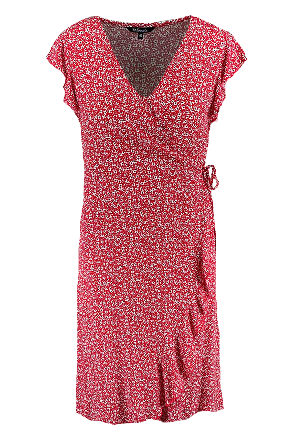 Overslag jurk met print image 2