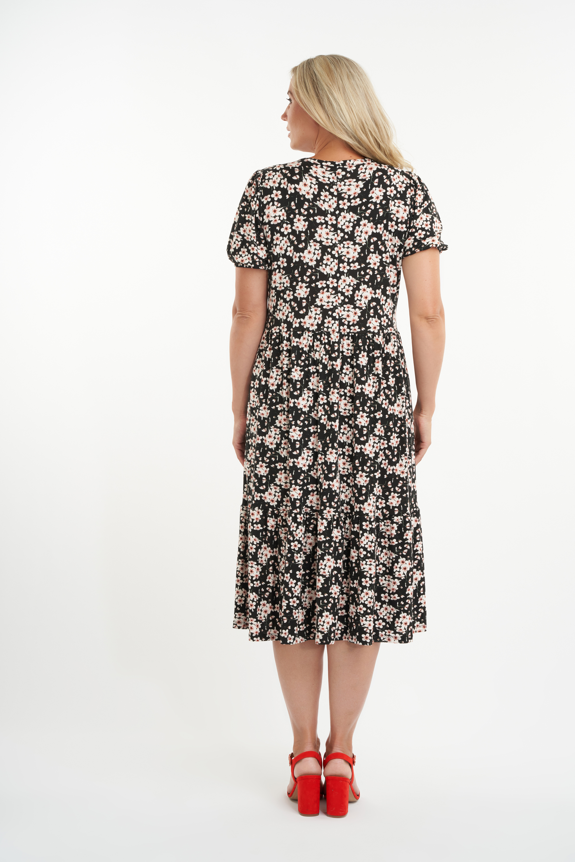 Lange jurk met bloemenprint image number 4