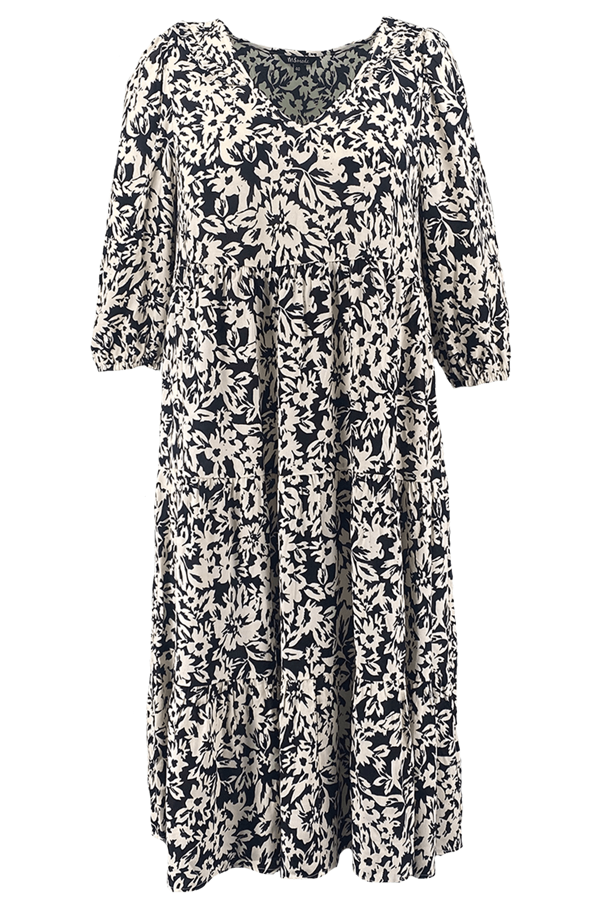 Lange jurk met print image number 1