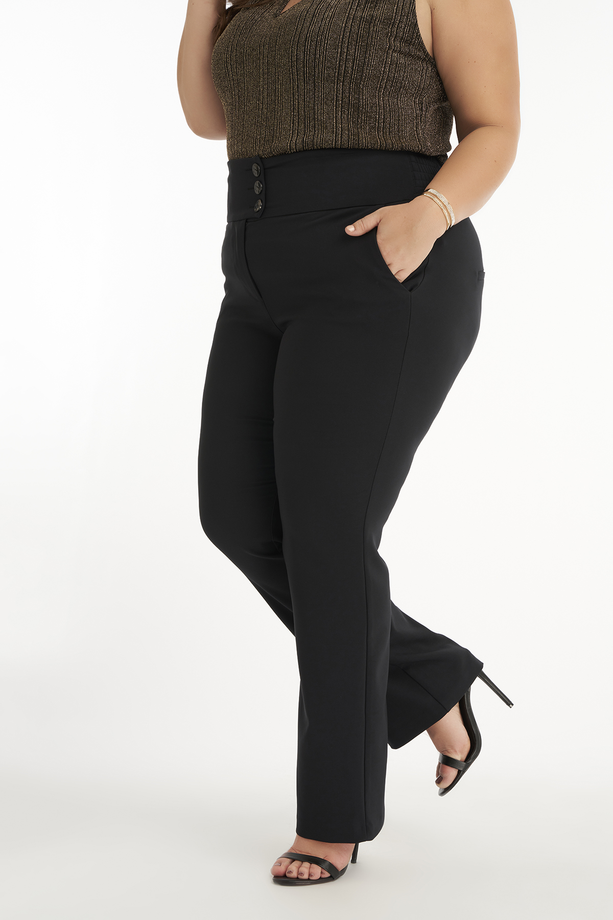 Broek met wijde pijp bij MS Mode®