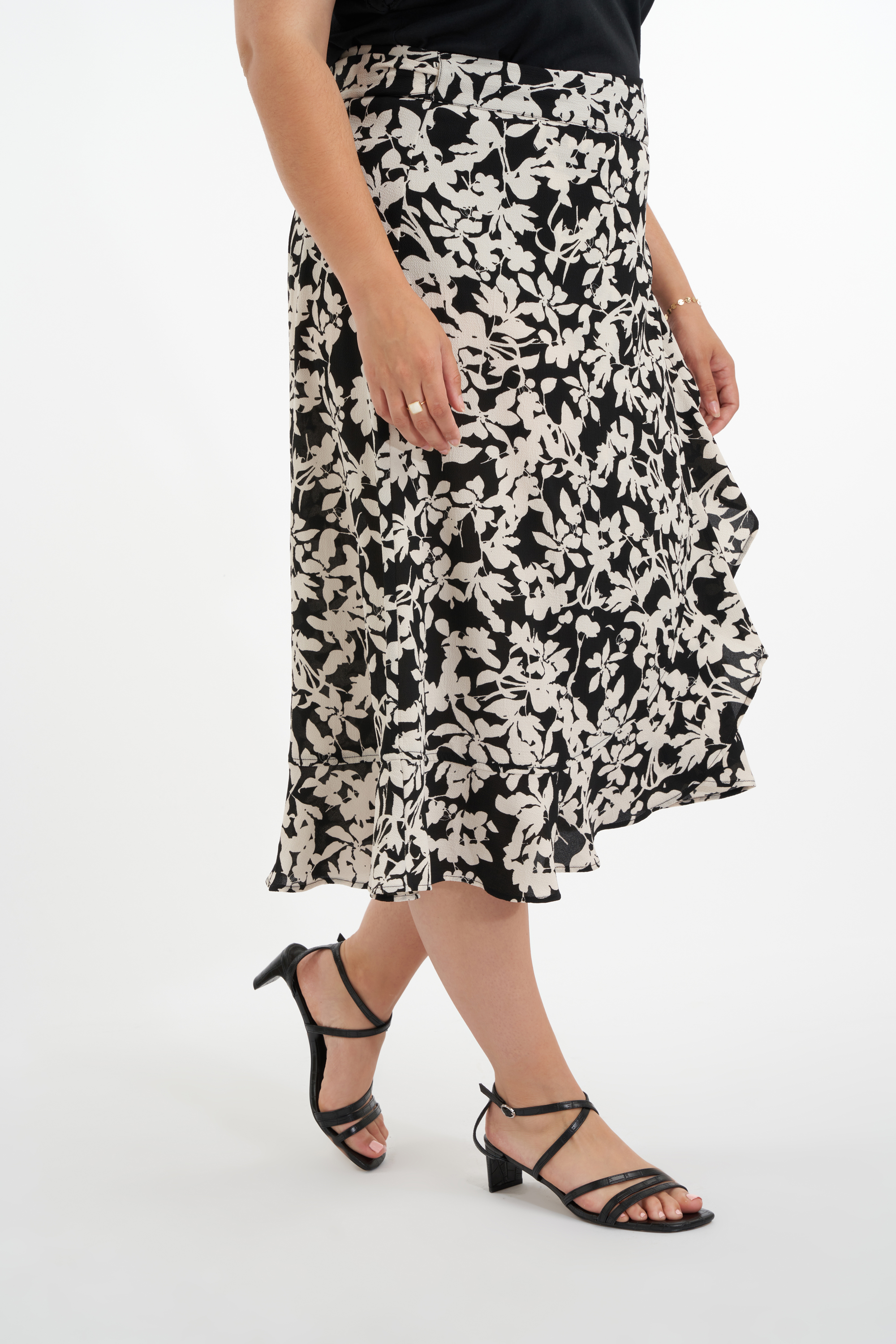 Dames Wikkelrok met print bij MS Mode