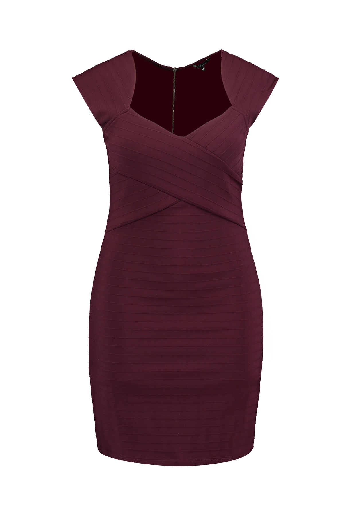 Bodycon jurk met sweetheart halslijn image 1