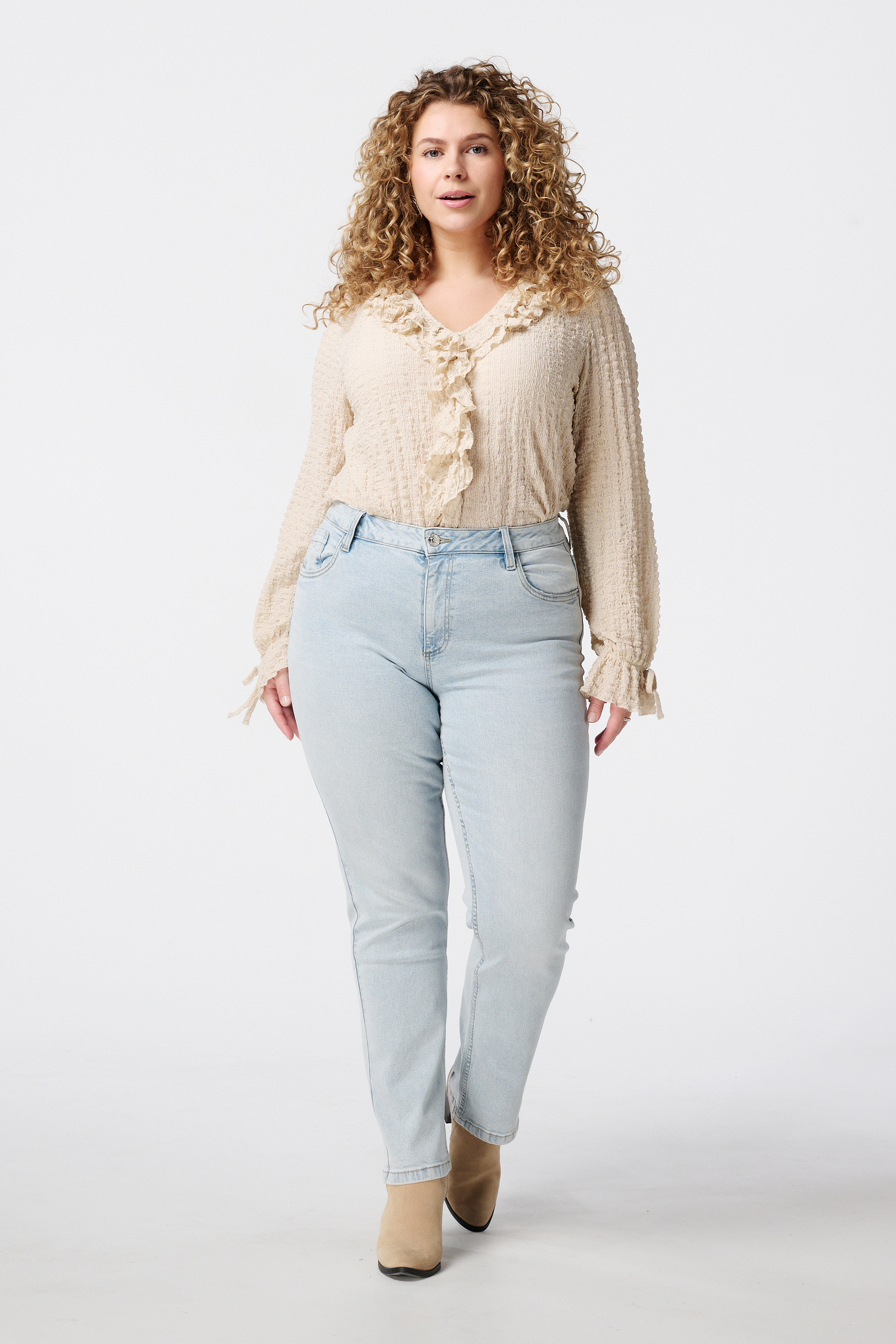 Dames Straight leg jeans LILY Stonewash Denim | MS Mode