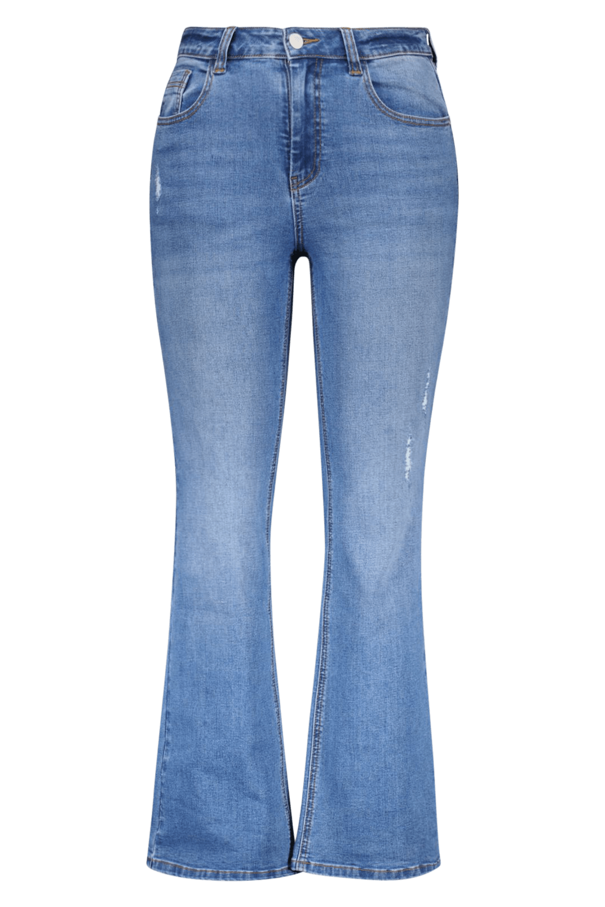 Dames Flared Jeans Stonewash Denim Bij MS Mode dames-flared-jeans-stonewash-denim-bij-ms-mode