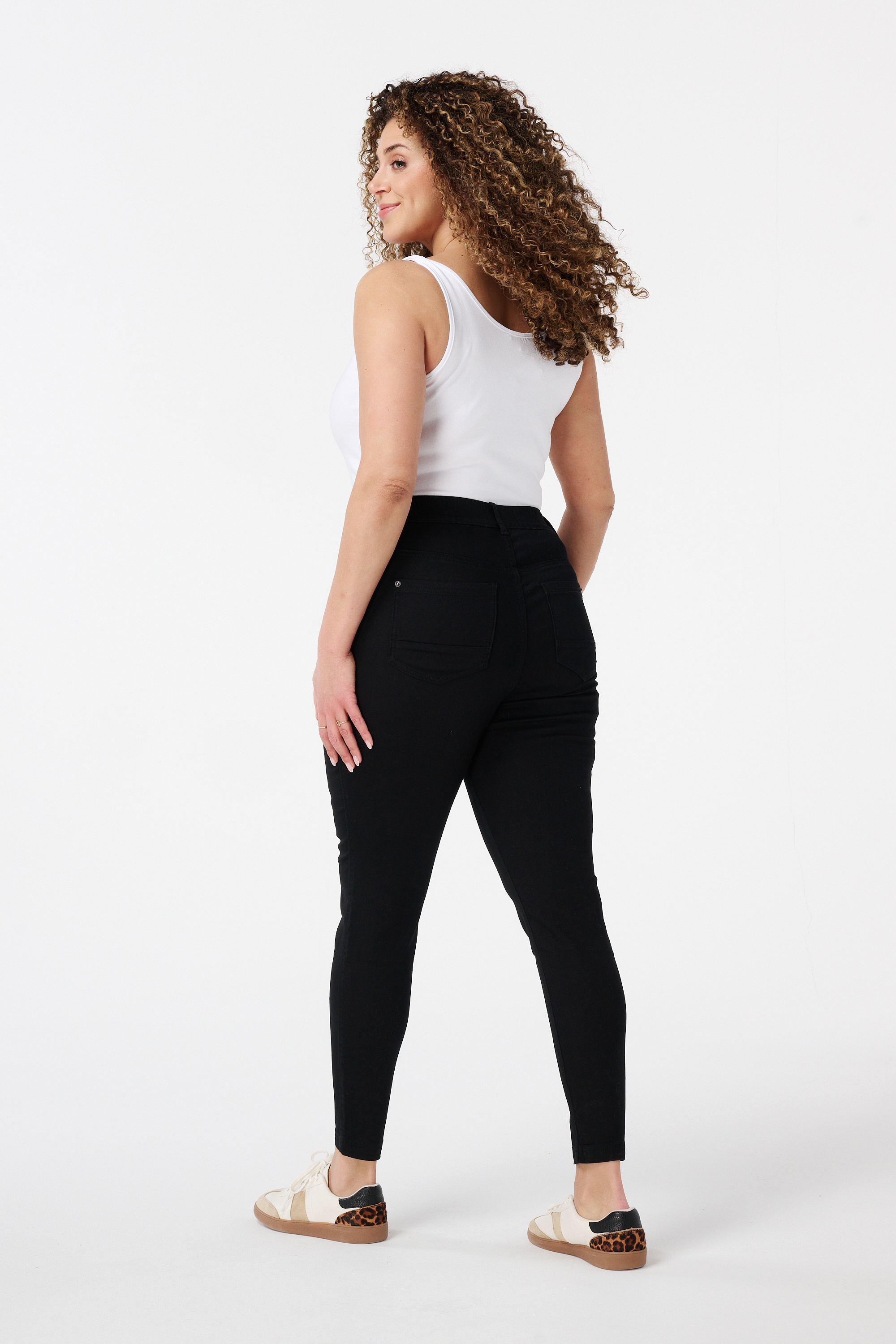 Dames Skinny leg tregging 30 Zwart MS Mode