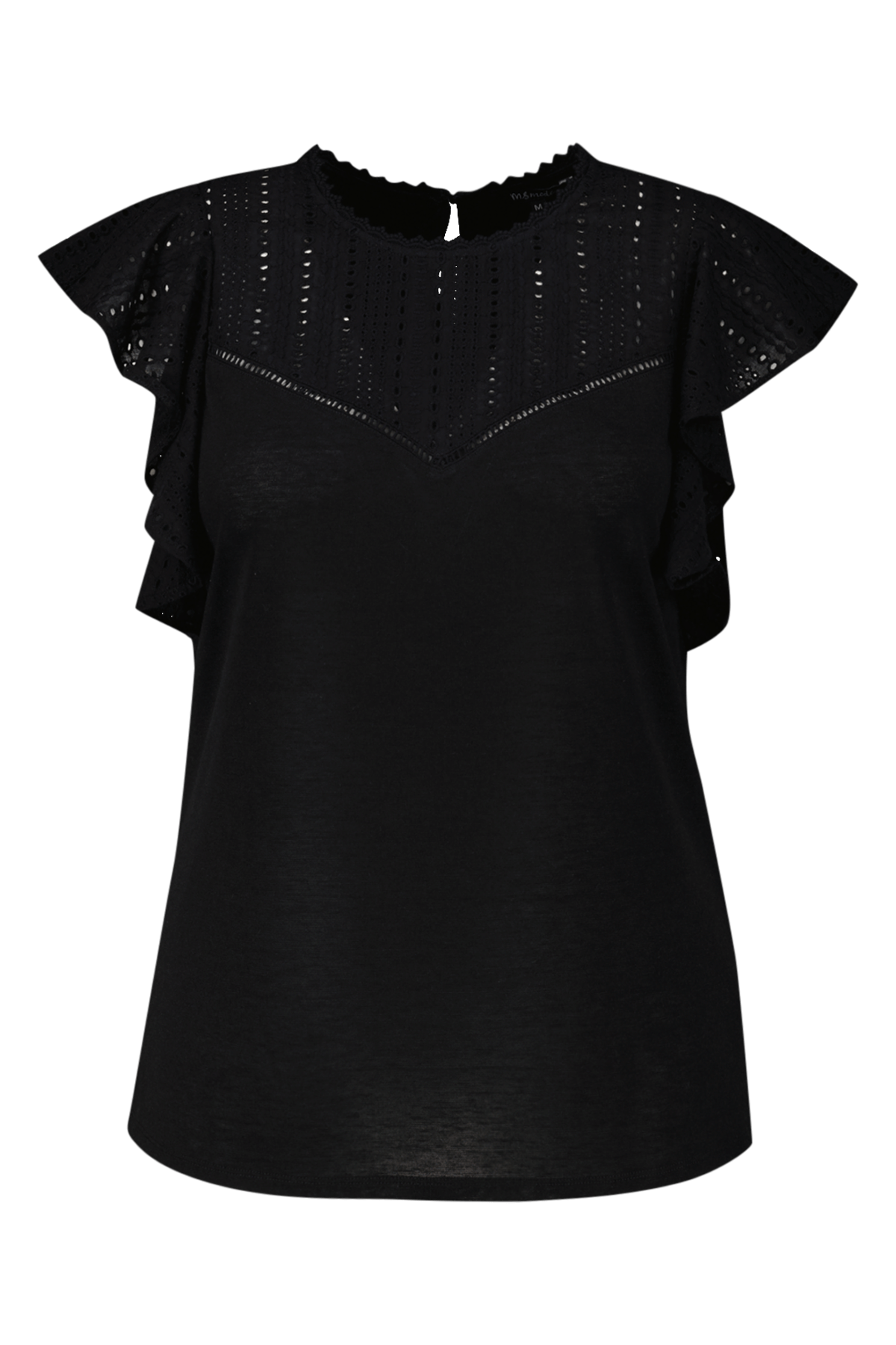 Top met broderie anglaise image 2
