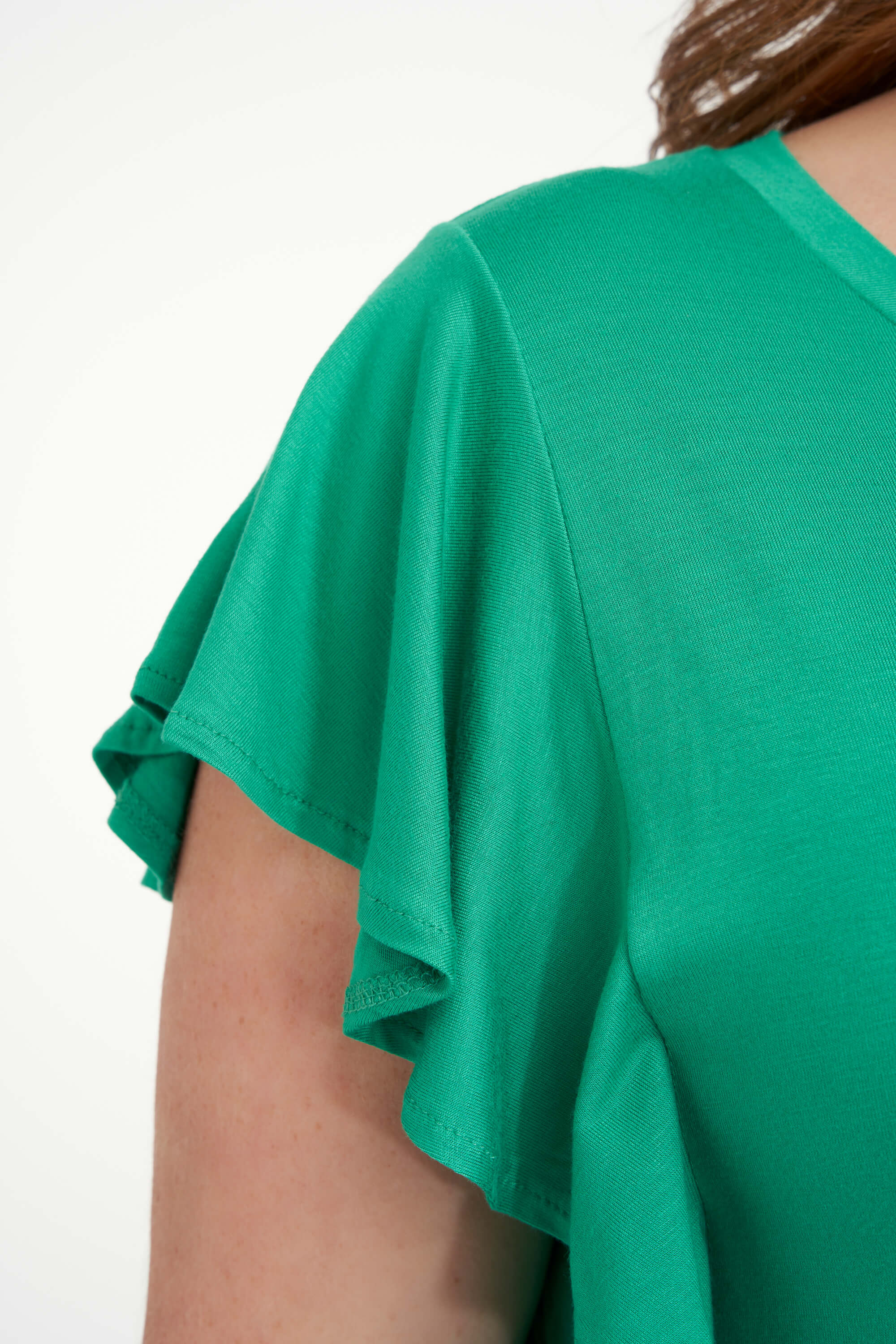 Dames Top met ruffle mouwen bij MS Mode®